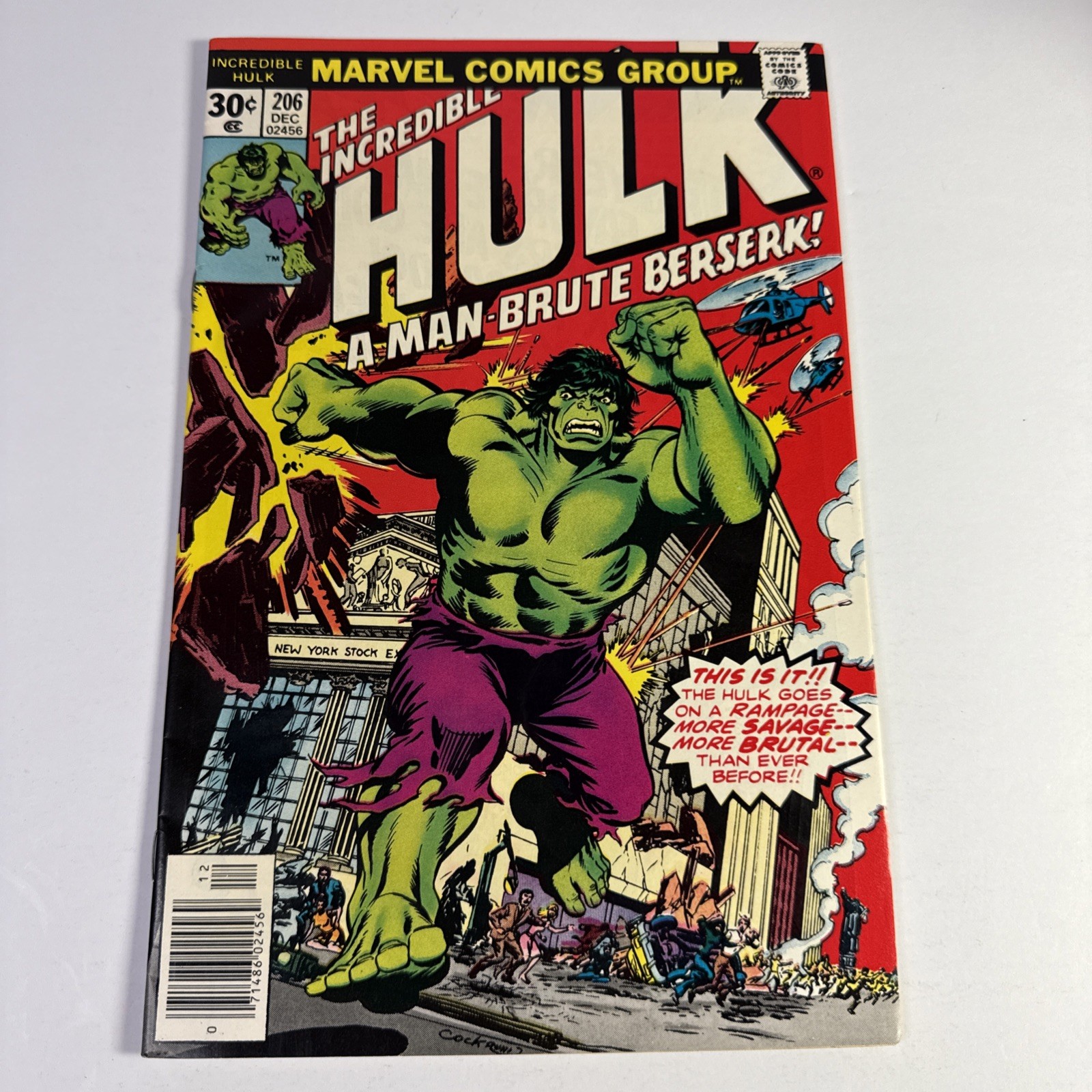 Marvel - INCREDIBLE HULK (1962-99) #206 - Grade 9.2 - Comic Book