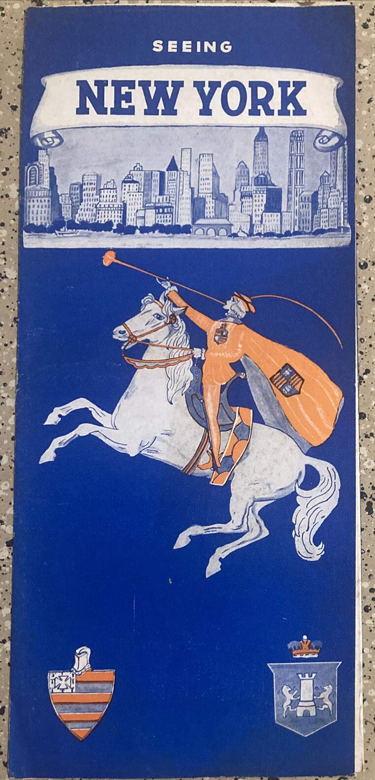 VINTAGE SEEING NEW YORK  MAP BROCHURE PAMPHLET