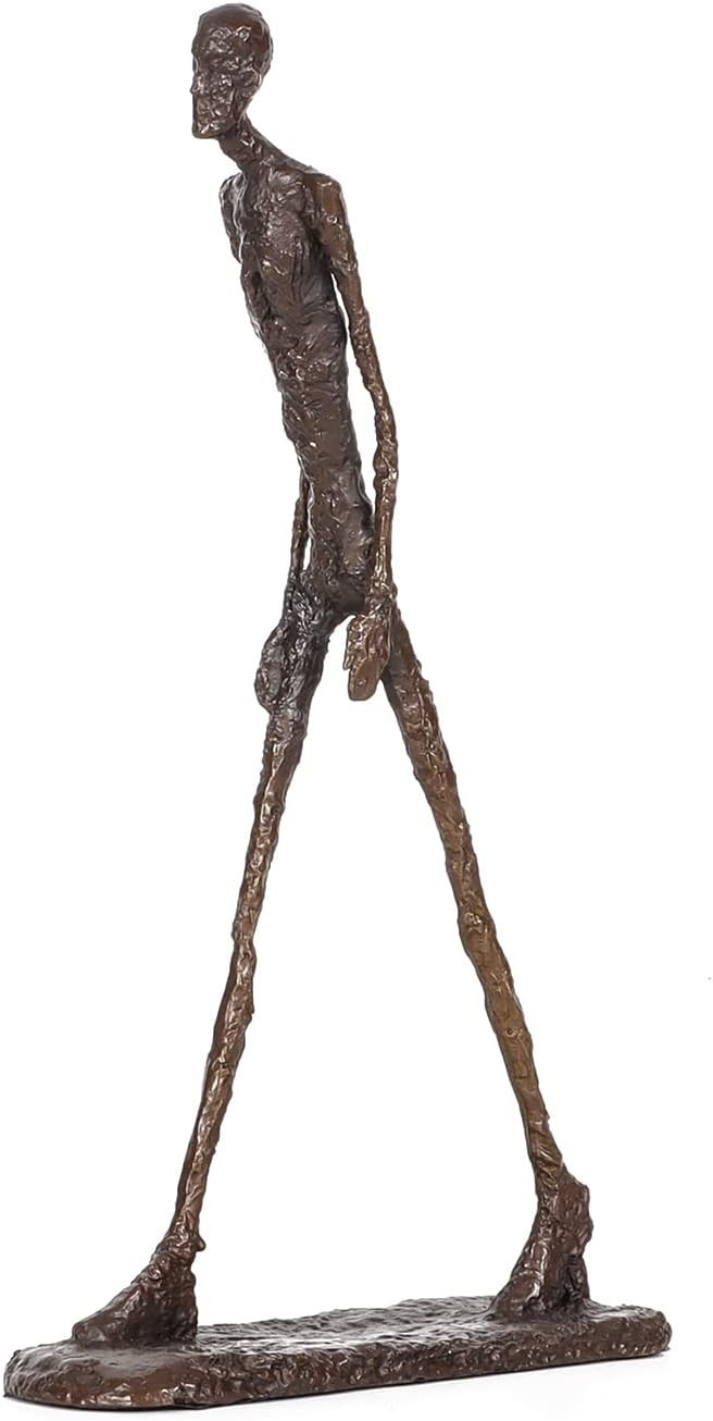 Bronze Giacometti's Walking Man Statue Famous Abstract 10"H, Bronze Giacometti's Walking Man Statue Famous Abstract 10"H,