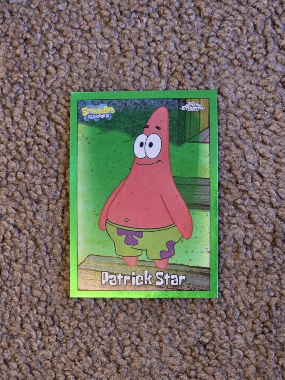 2025 Topps Chrome SpongeBob SquarePants 25th  #24 Patrick Star Kelp Green