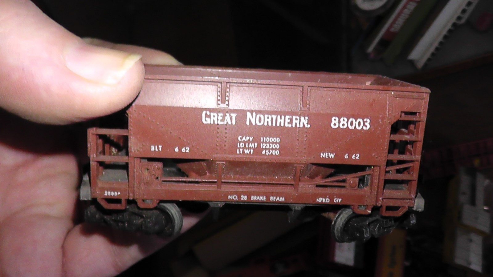 ho freight train car great northern hopper ahm austria
