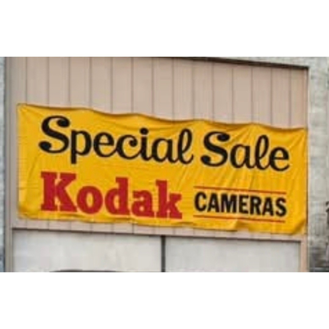 Vintage Kodak Cameras Special Sale Vinyl Banner Sign 4x6.5ft Hollywood Banners Vintage Kodak Cameras Special Sale Vinyl Banner Sign 4x6.5ft Hollywood Banners