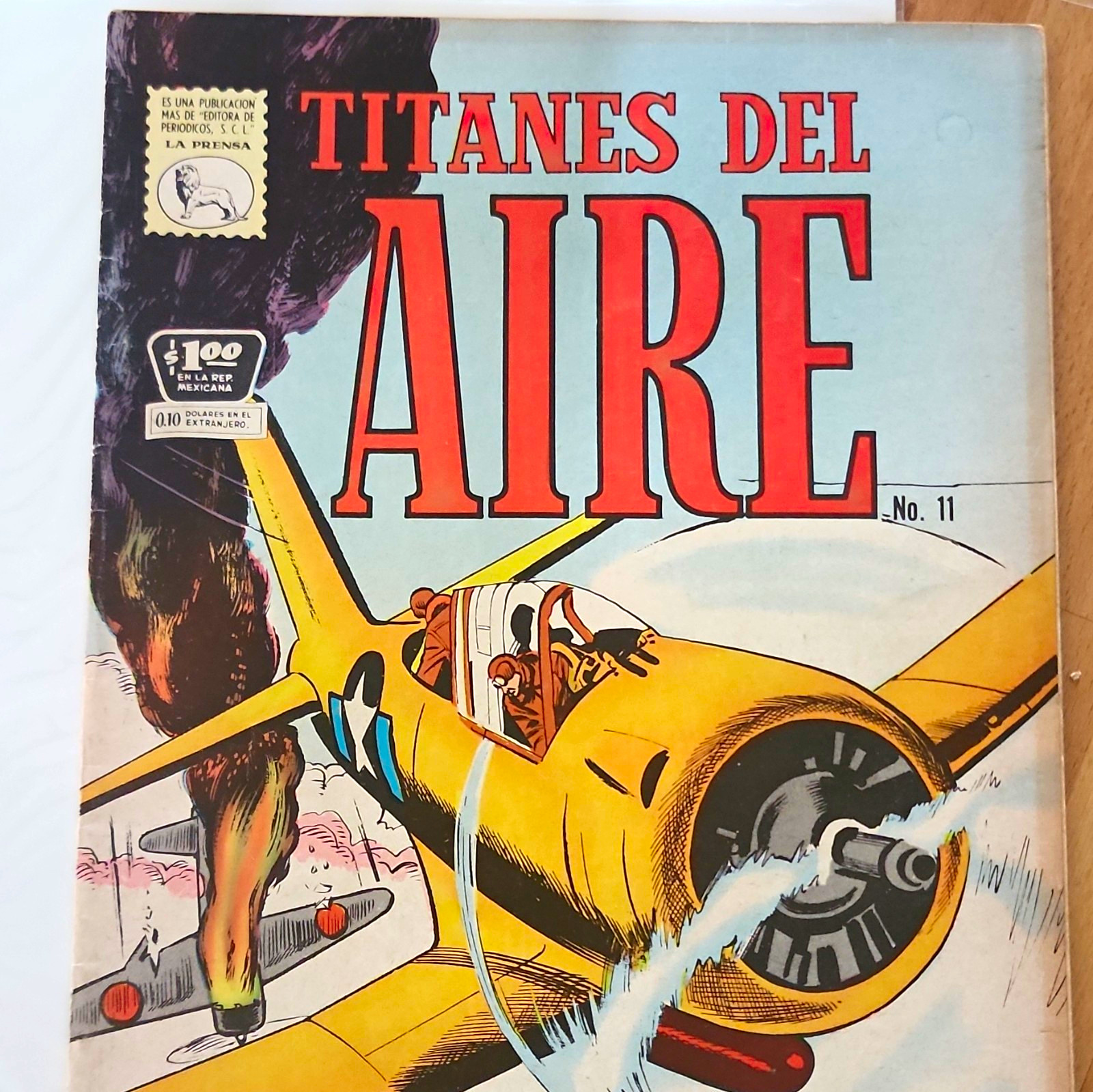 Titanes del Aire #11 La Prensa Comic Book (Spanish) Aviation/War Color Sept 1964