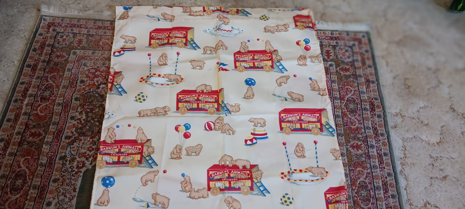 Vintage Barnum\'s Animals Circus Curtain Panels 2 - 30\