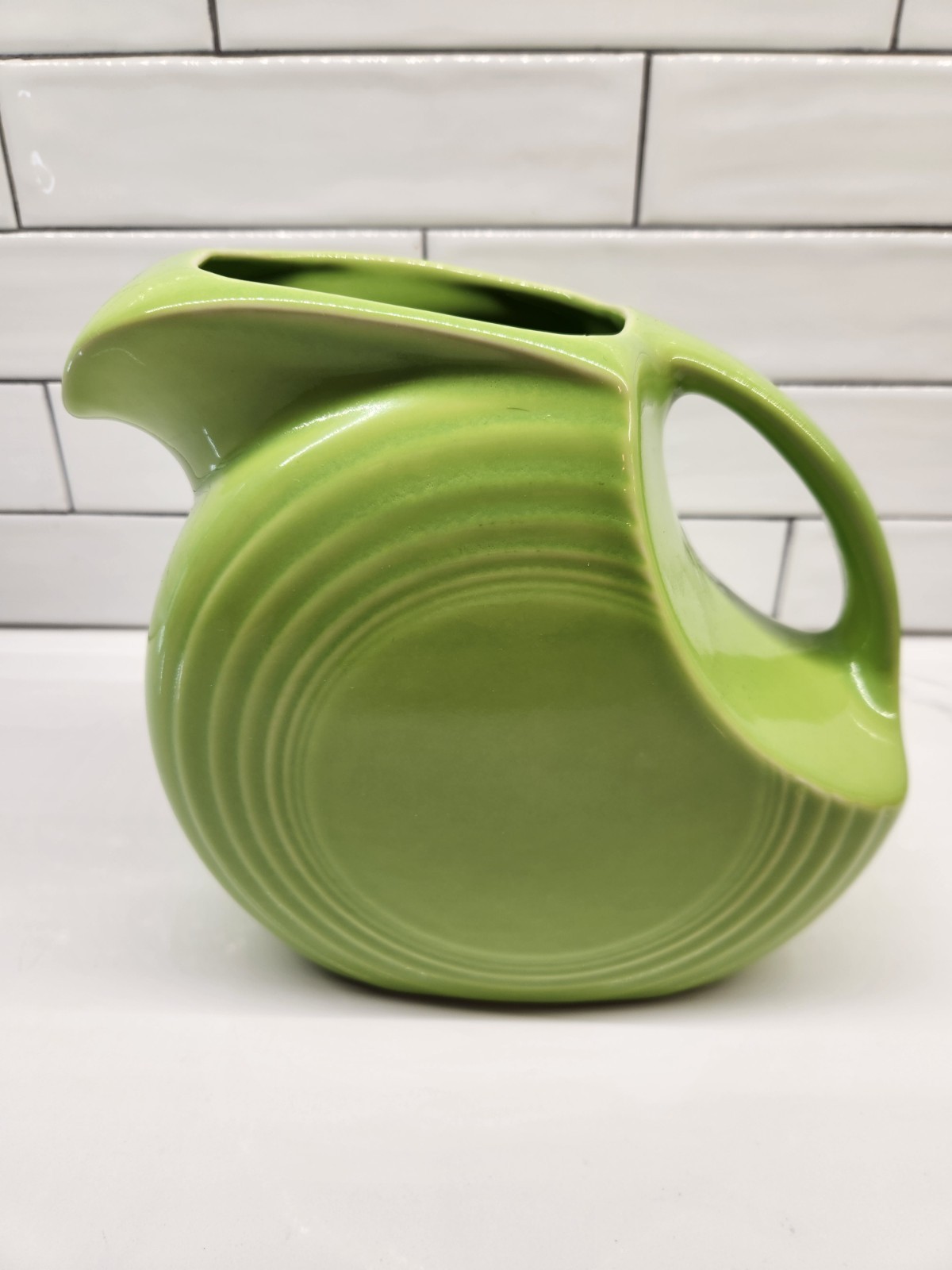 Fiesta Lemongrass Mini Disk Pitcher 3.5