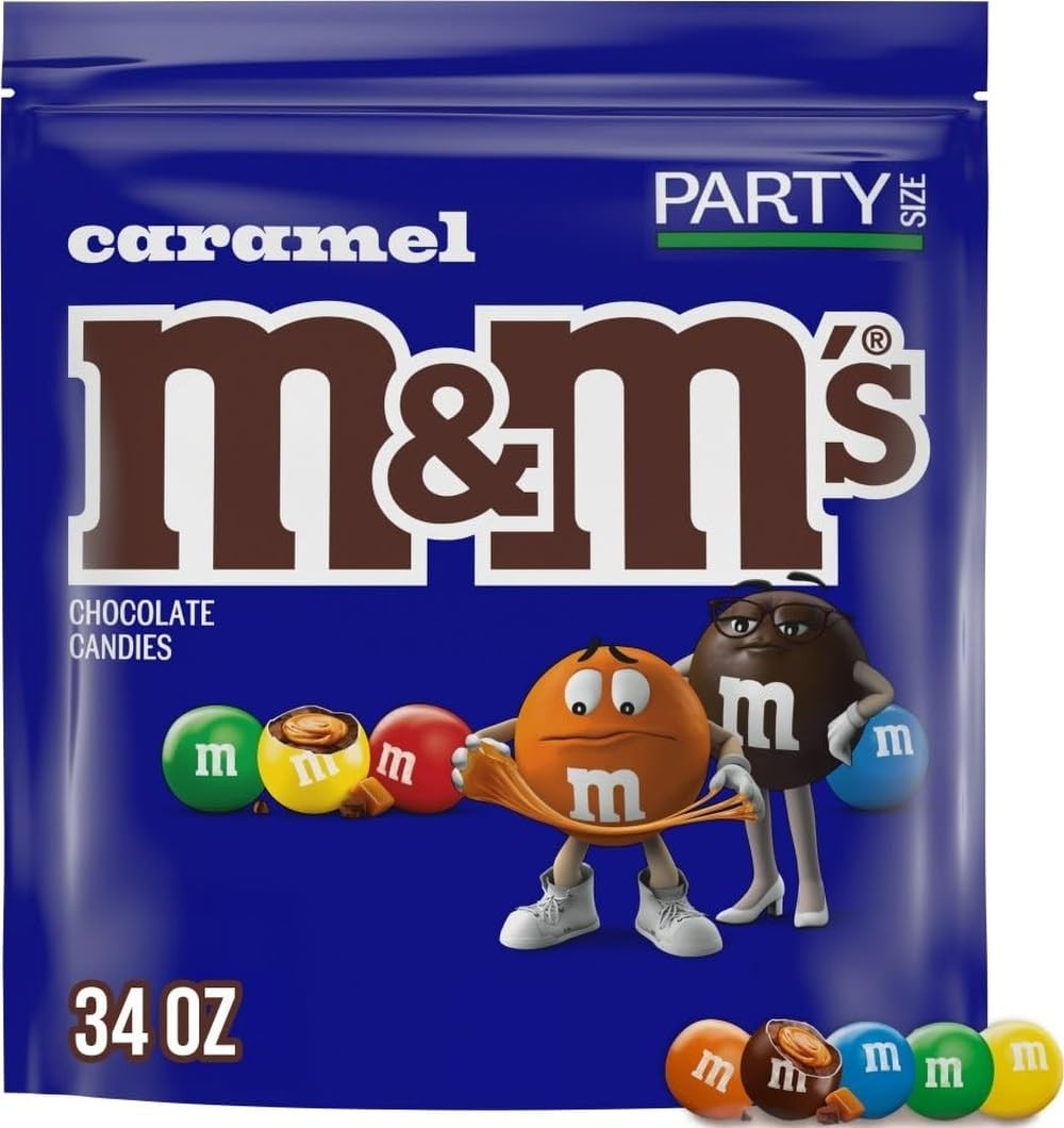 Caramel Milk Chocolate Candy Bulk Pack, Party Size, 34 Oz Resealable Bag for Par Caramel Milk Chocolate Candy Bulk Pack, Party Size, 34 Oz Resealable Bag for Par