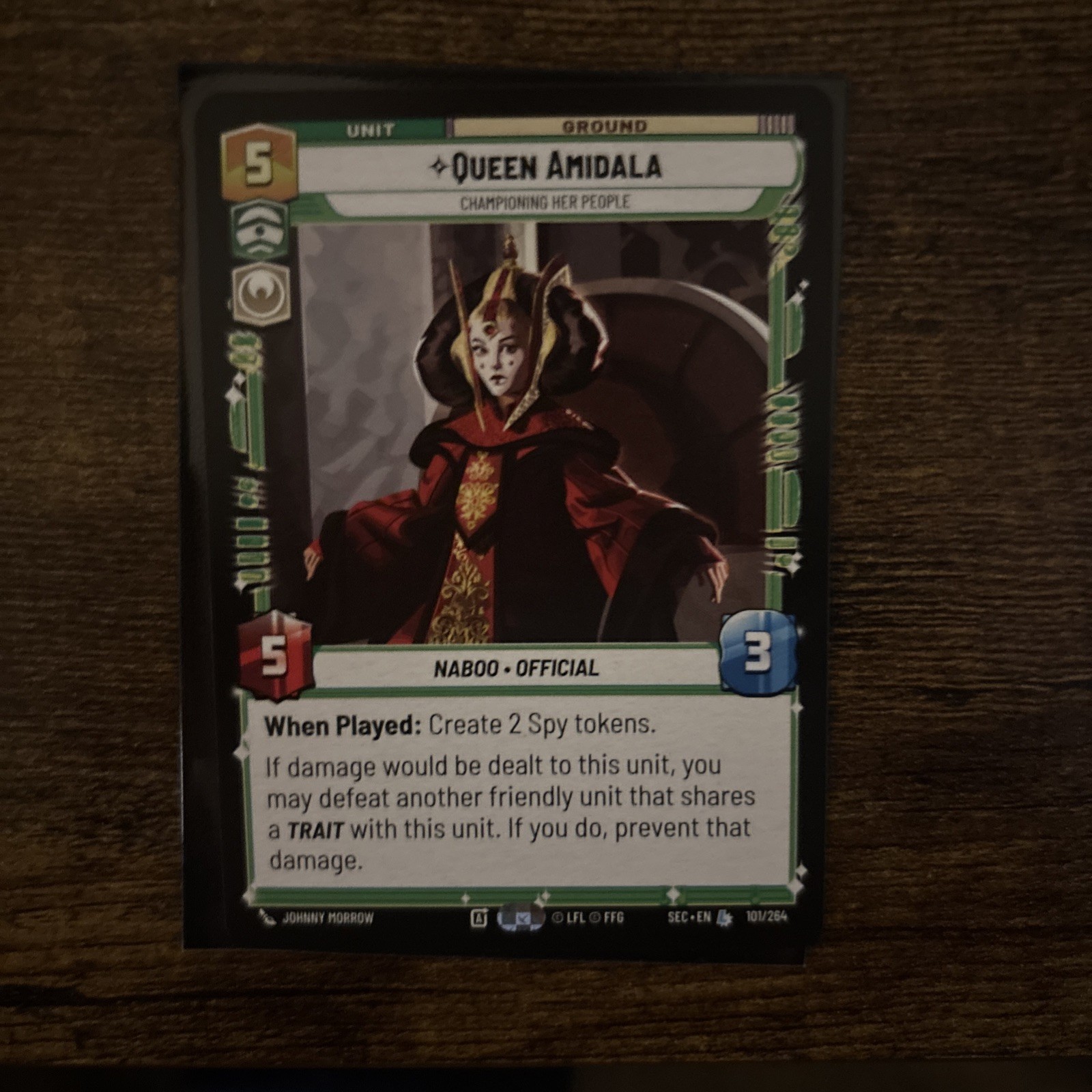 Queen Amidala - Championing Her People 101/264 Secrets of Power Star Wars SWU Queen Amidala - Championing Her People 101/264 Secrets of Power Star Wars SWU