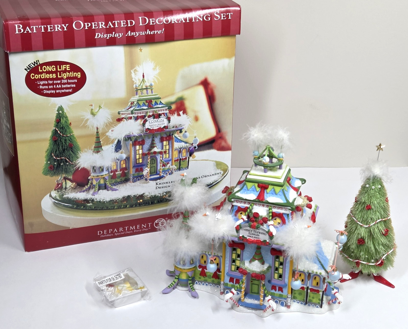 Dept 56 Krinkles Christmas Ornament Design Studio (set of 2) 56780 Complete 2004 Dept 56 Krinkles Christmas Ornament Design Studio (set of 2) 56780 Complete 2004