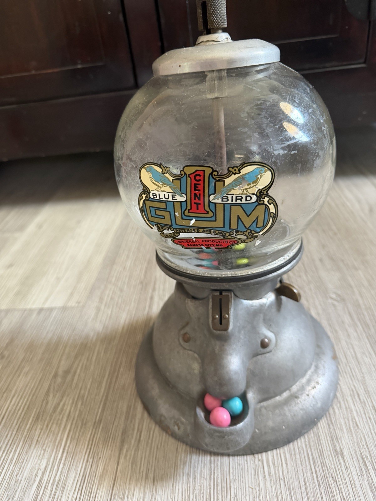 1 Cent Bluebird Gumball Machine - RARE- 1915 - WORKS - All Original 1 Cent Bluebird Gumball Machine - RARE- 1915 - WORKS - All Original