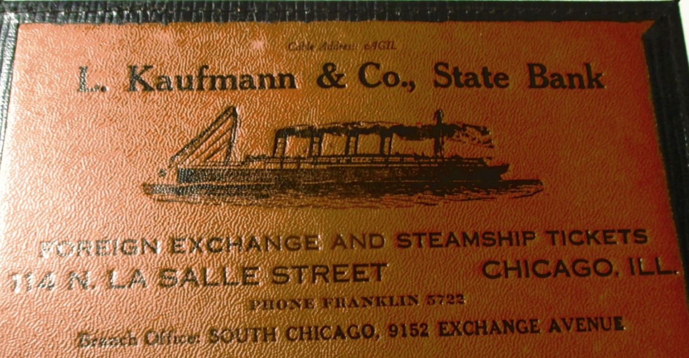 WORLD'S COLUMBIAN EXPO RARE/UNUSUAL STEAMSHIP WALLET WITH ADVERTISING INSIDE