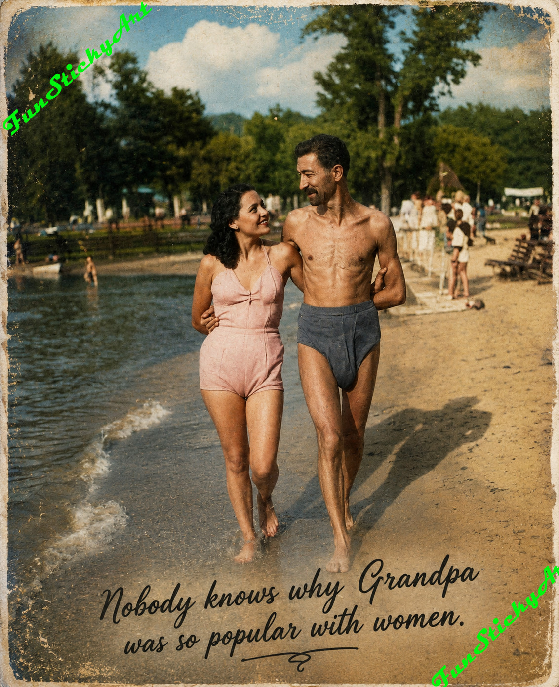 Retro Magnet Funny Family Grandpa Popular with Women Humor Kitchen Gift