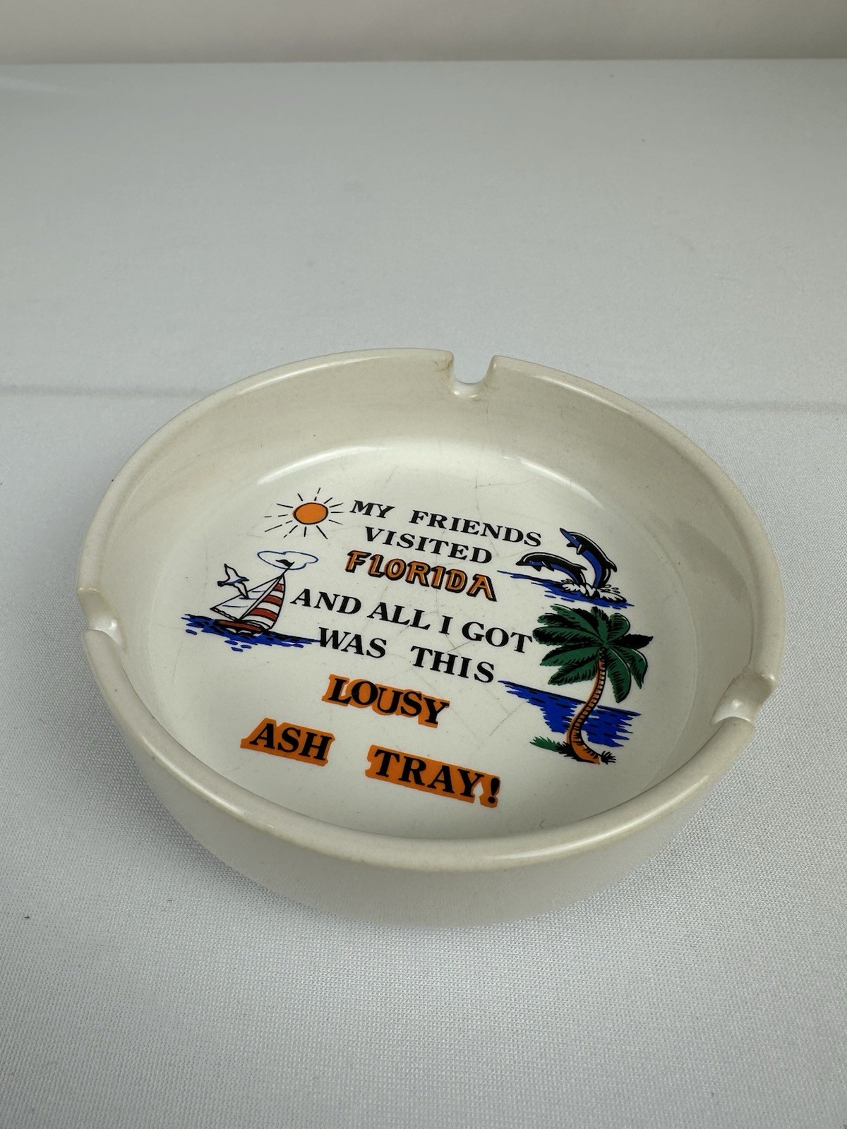 Vintage Florida Souvenir Ashtray Humor My Friends Visited Lousy Ash Tray Japan Vintage Florida Souvenir Ashtray Humor My Friends Visited Lousy Ash Tray Japan