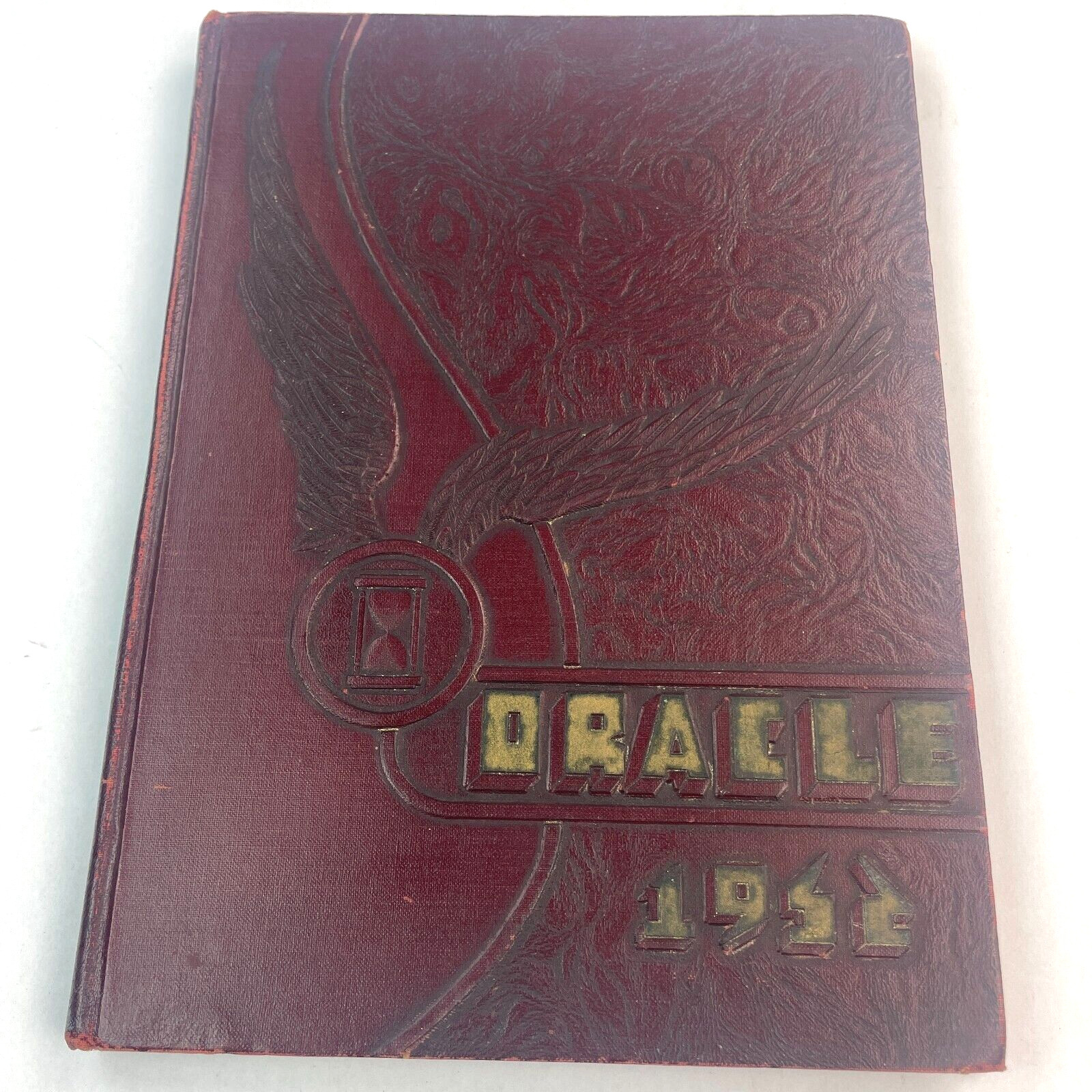 1952 Malverne High School Yearbook w/ Signatures New York NY The Oracle *READ