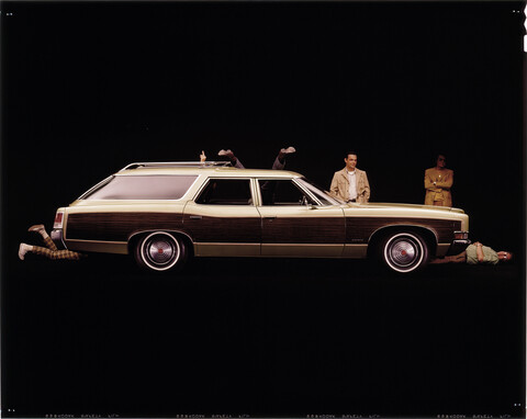 1971 Pontiac Safari station wagon car advertising OLD PHOTO
