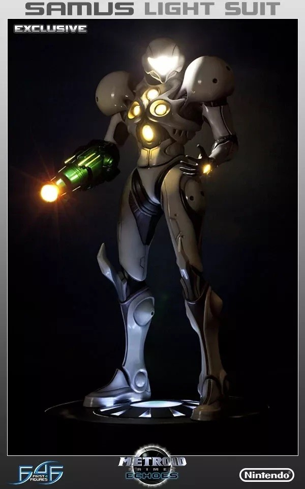 First 4 Figures Metroid Echoes Samus Light Suit Exclusive Edition Resin Statue