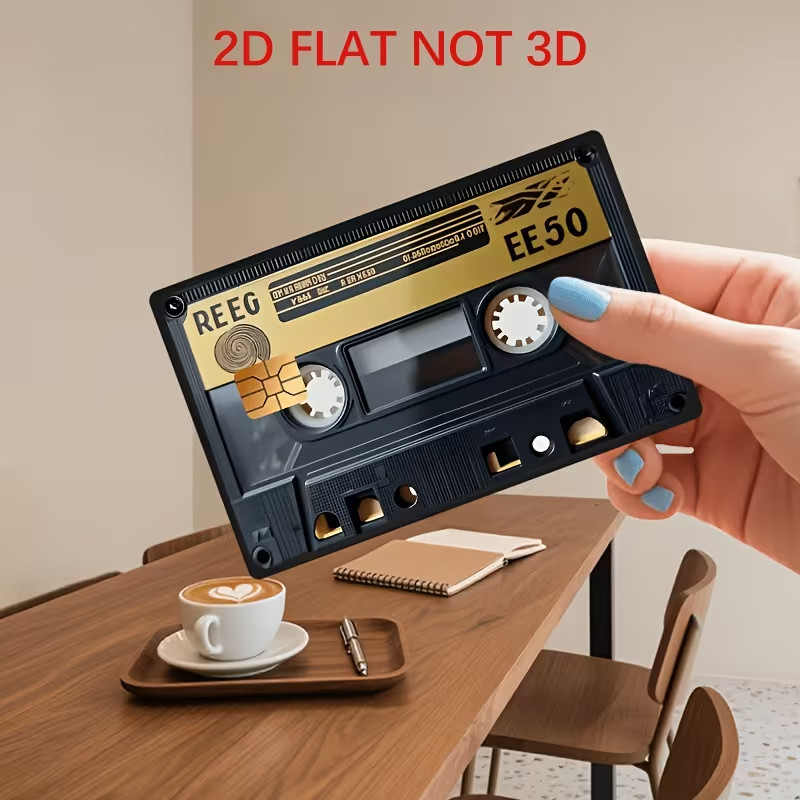 1pcs Retro black Mixtape Credit Card Sticker Debit Skin Decal Cover 1pcs Retro black Mixtape Credit Card Sticker Debit Skin Decal Cover