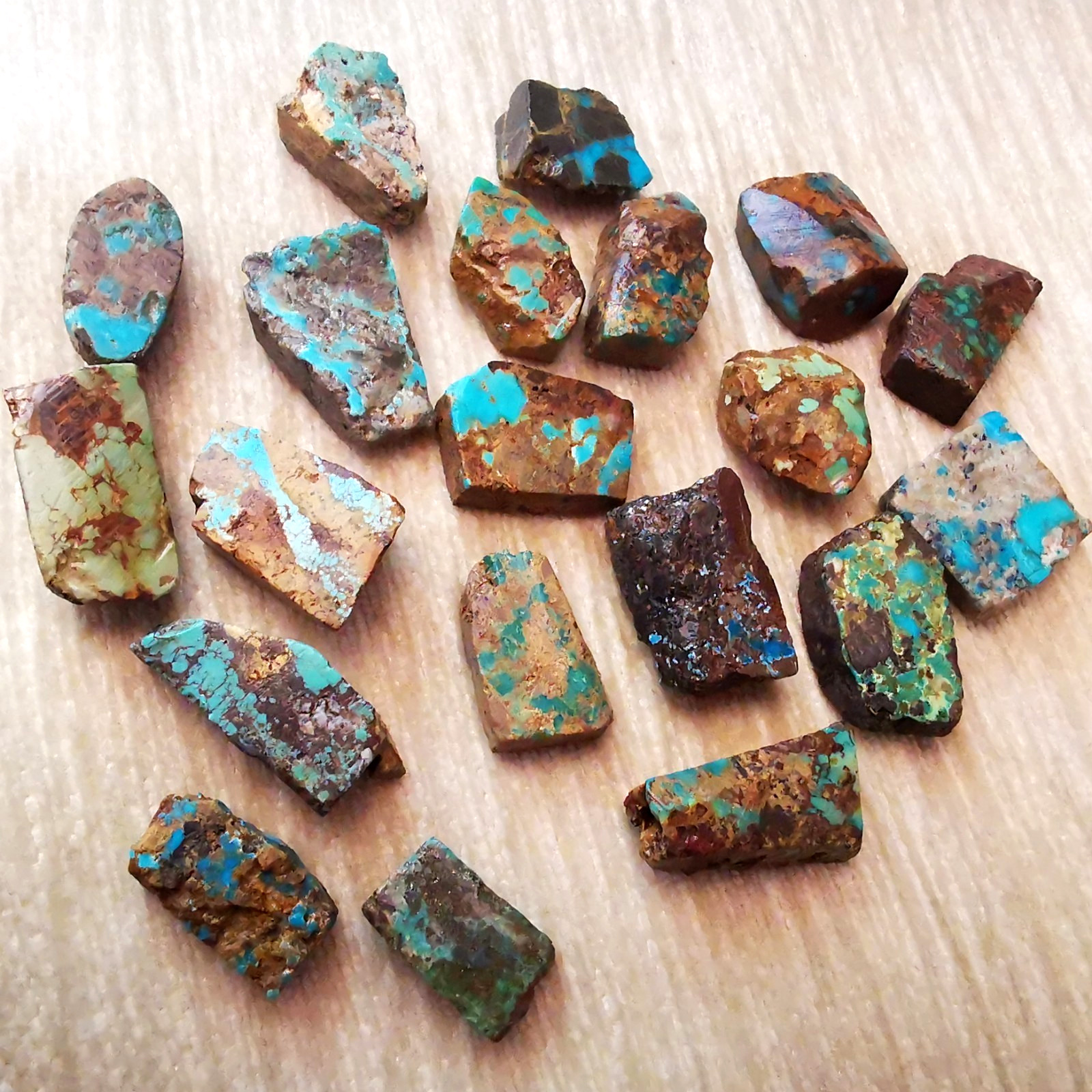 20Pcs Turquoise Natural Chips Nugget, Not Stabilized or Polished, Nishapour Mine 20Pcs Turquoise Natural Chips Nugget, Not Stabilized or Polished, Nishapour Mine