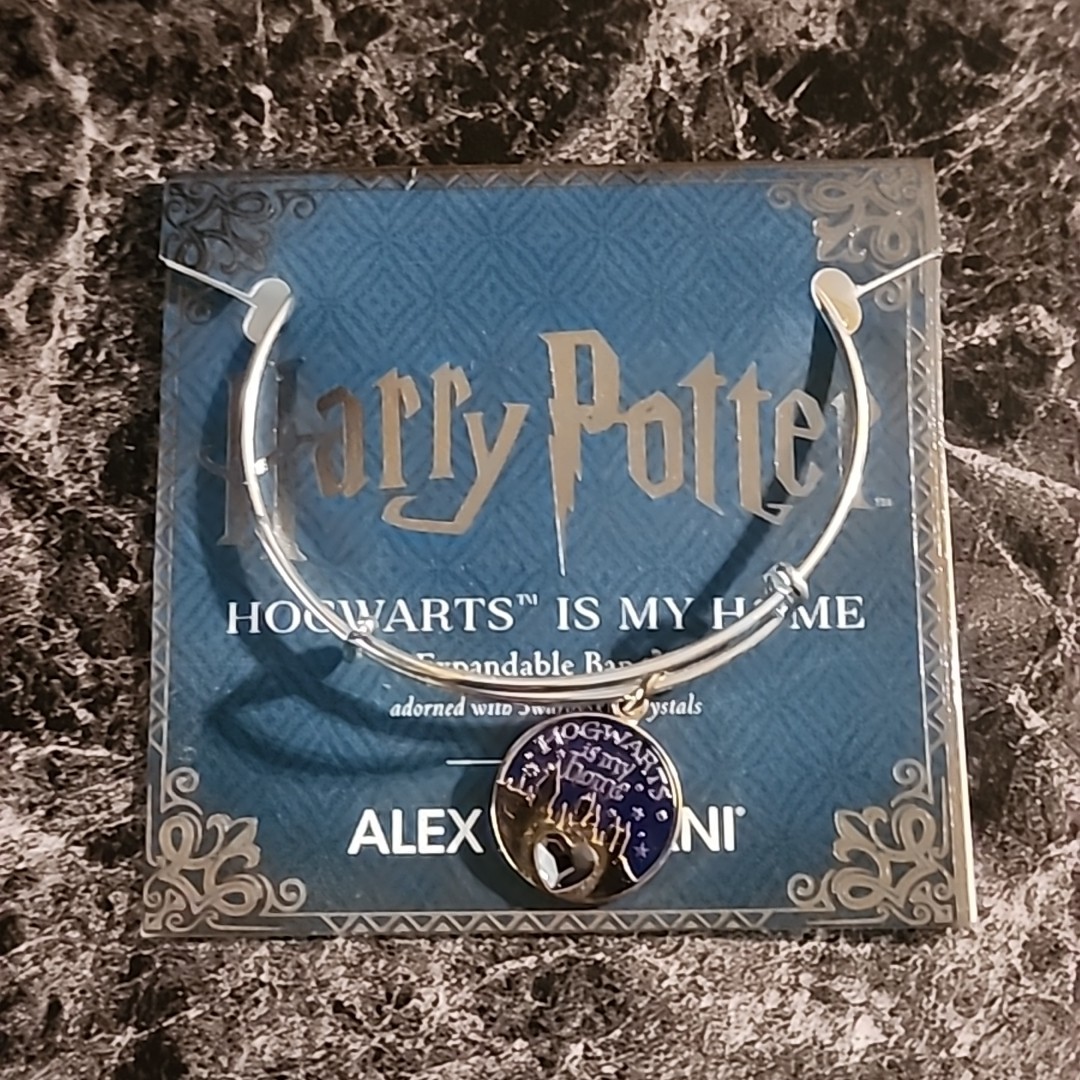 Alex and Ani X Harry Potter Hogwarts is My Home Expandable Bangle W/ Swarovski