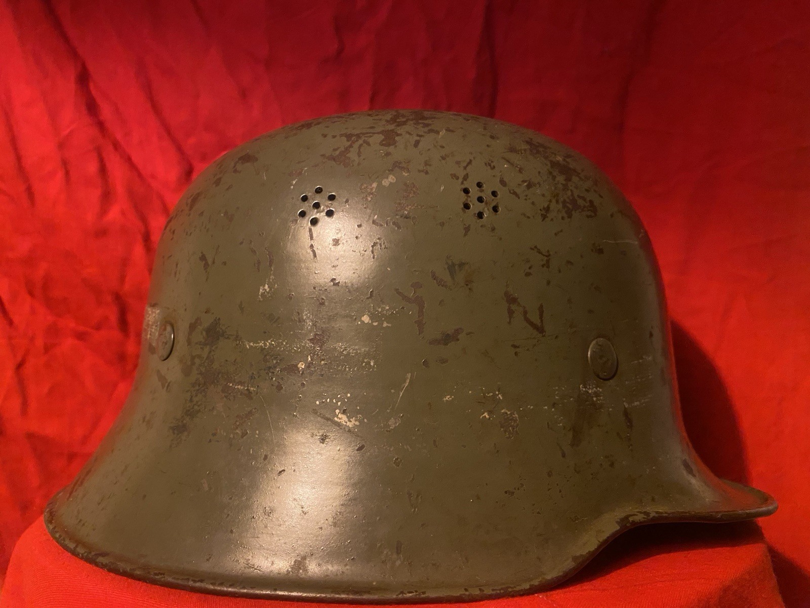 WWII WW2 RARE Early Original German Helmet /w Liner Militaria | CHECK DESC