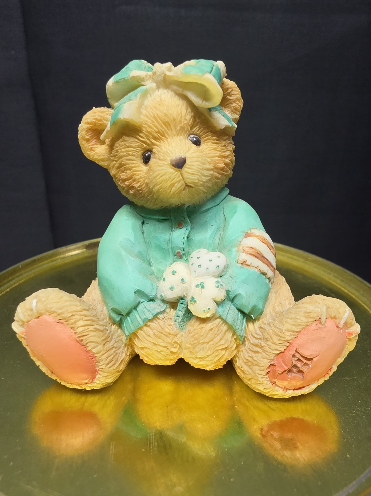 Enesco Cherished Teddies Kathleen-Luck found me a friend in you 1993 P. Hillman