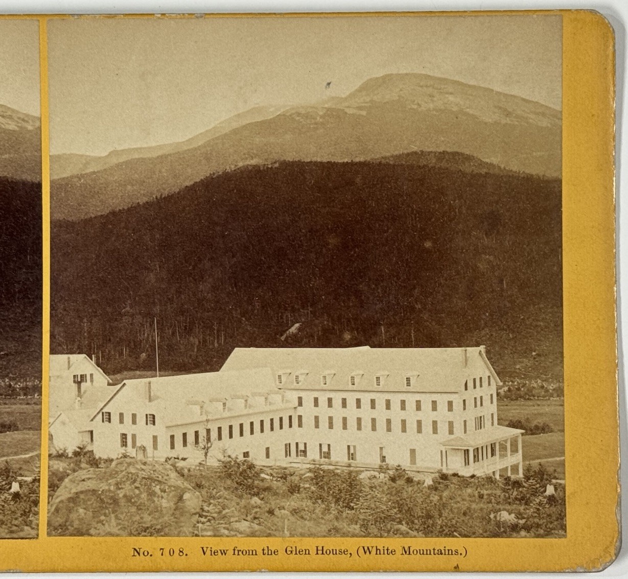 View from the Glen House, White Mountains Stereoview No. 708, Kilburn Brothers