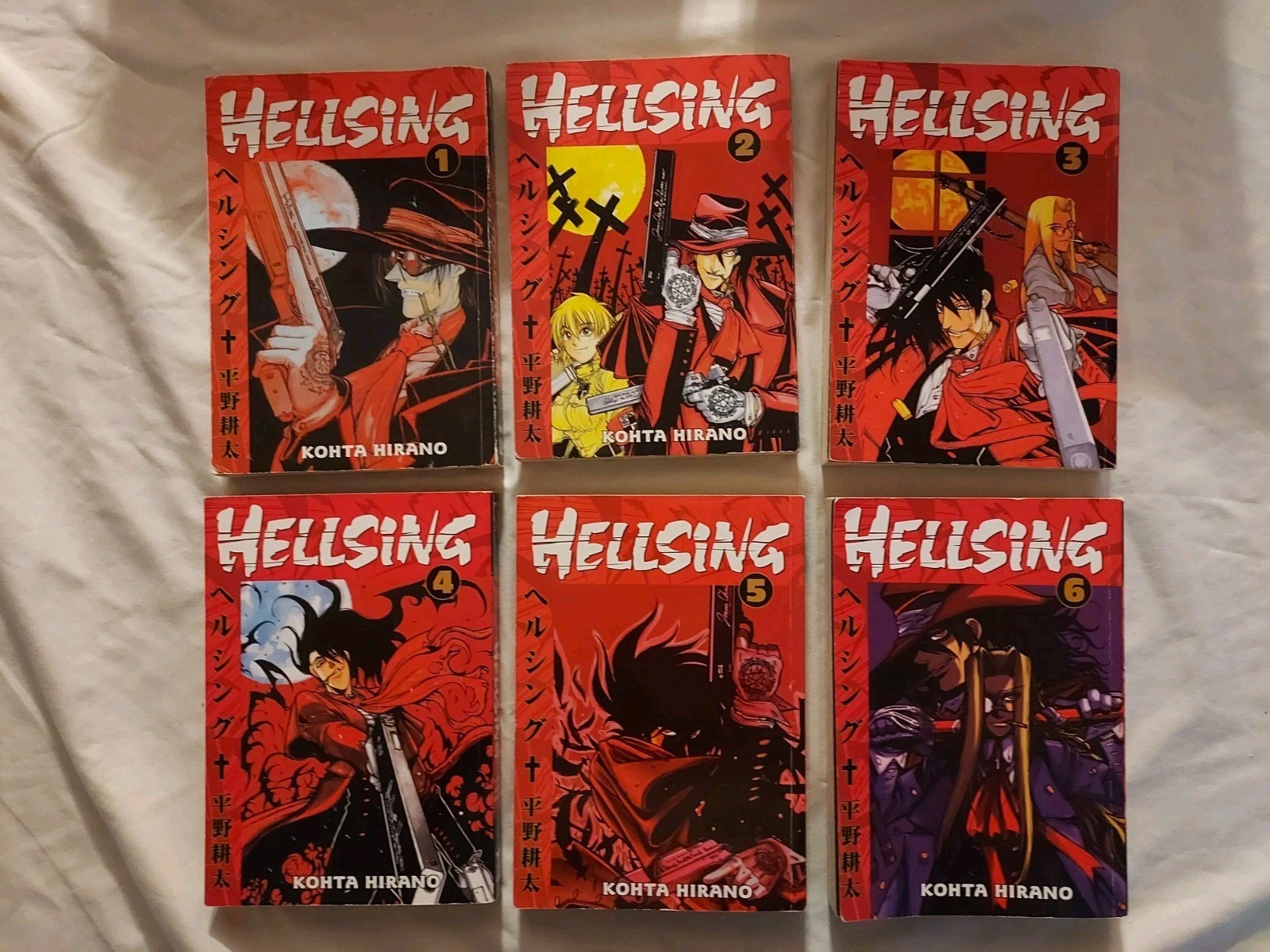 HELLSING VOL 1 2 3 4 5 6 MANGA LOT KOHTA HIRANO TPB HELLSING VOL 1 2 3 4 5 6 MANGA LOT KOHTA HIRANO TPB