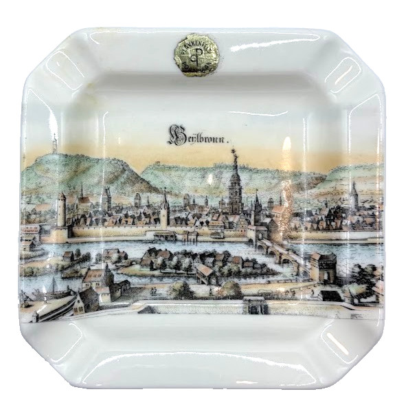 Vintage Plankenhammer Bavaria Porcelain Heilbronn Germany Souvenir Ashtray Dish Vintage Plankenhammer Bavaria Porcelain Heilbronn Germany Souvenir Ashtray Dish