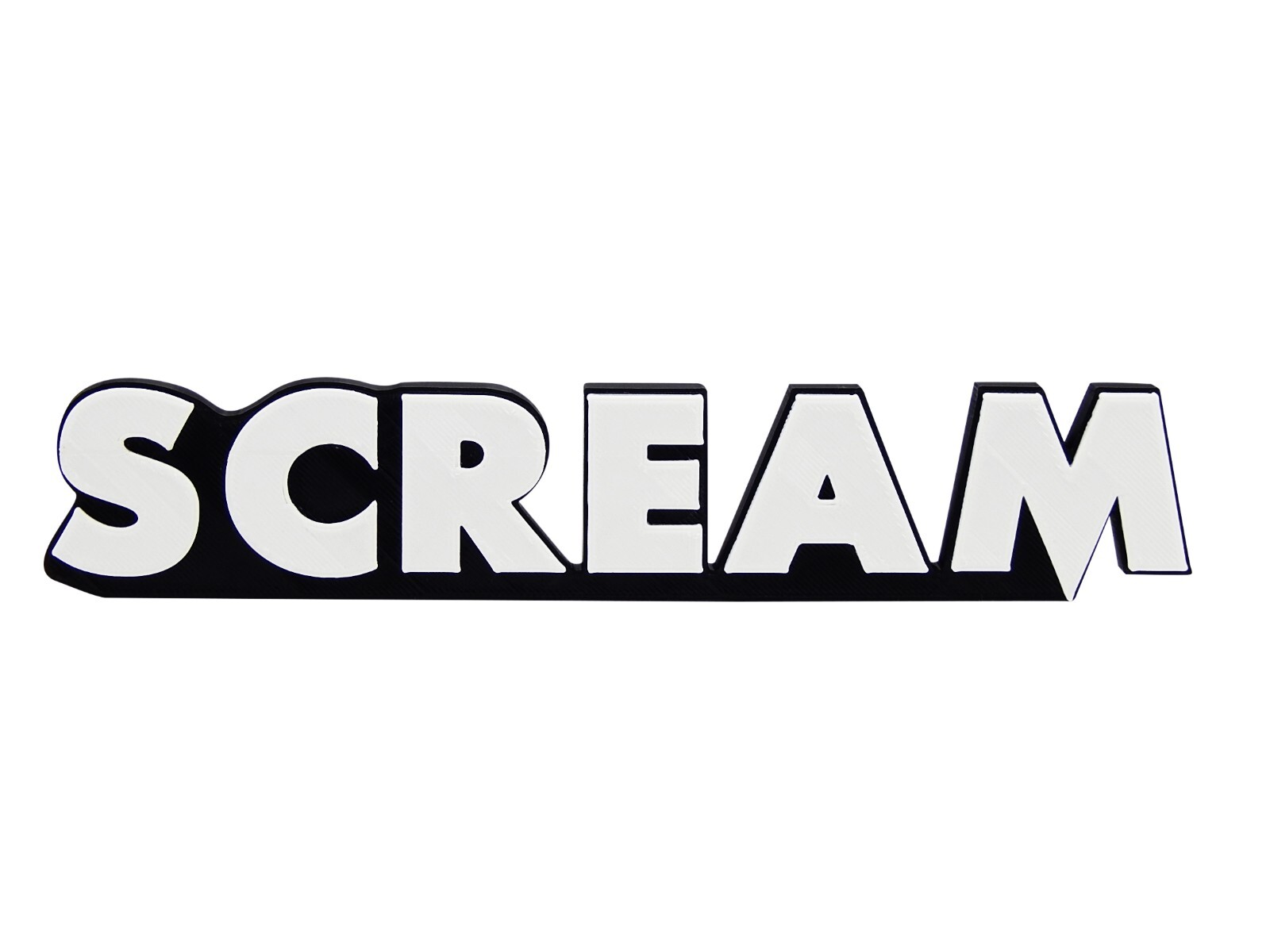 Scream 3D Logo Sign Display Horror Movie Wall Desk Shelf Art 8