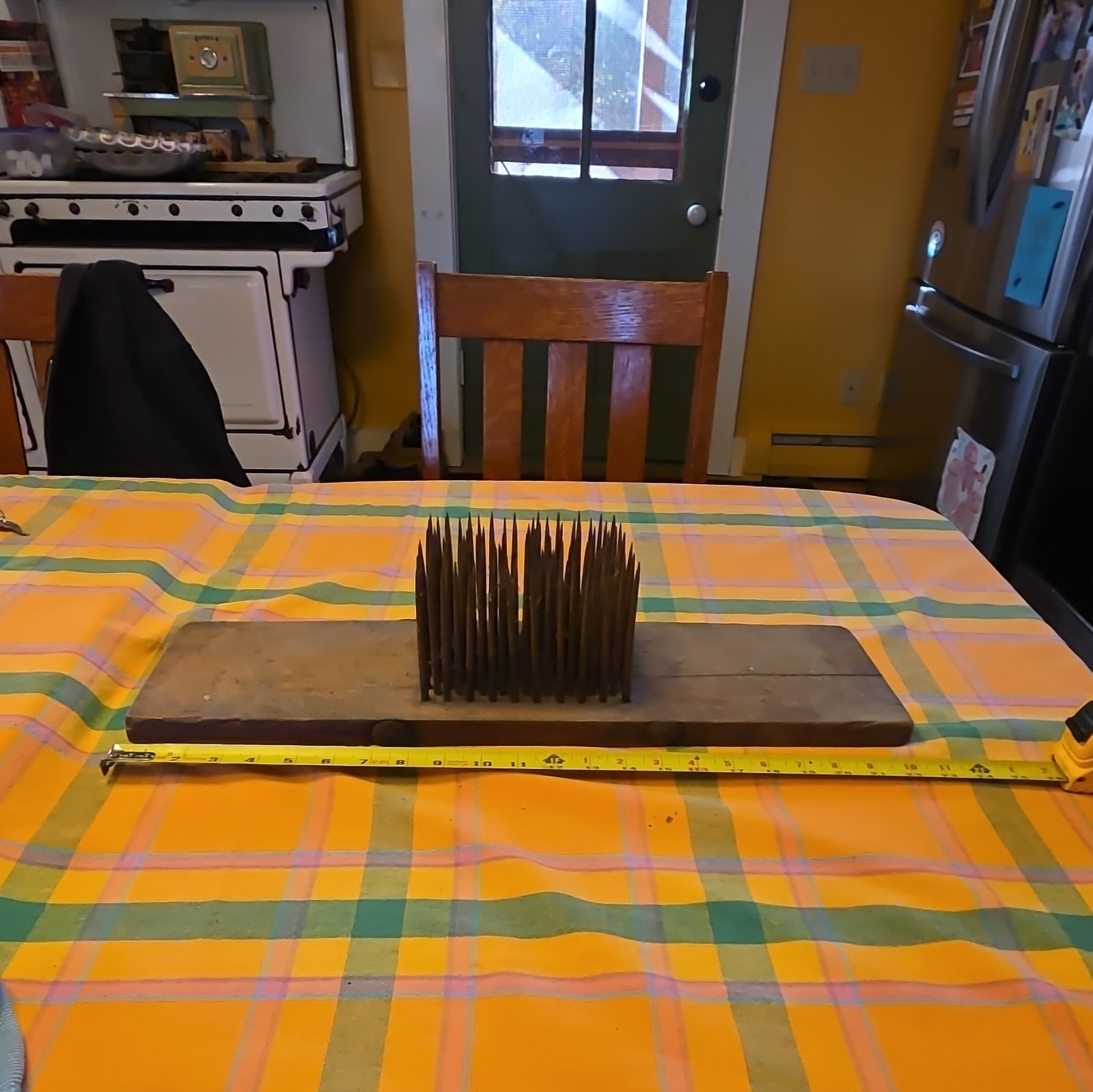 Antique Wooden Flax Hetchel Approx 22