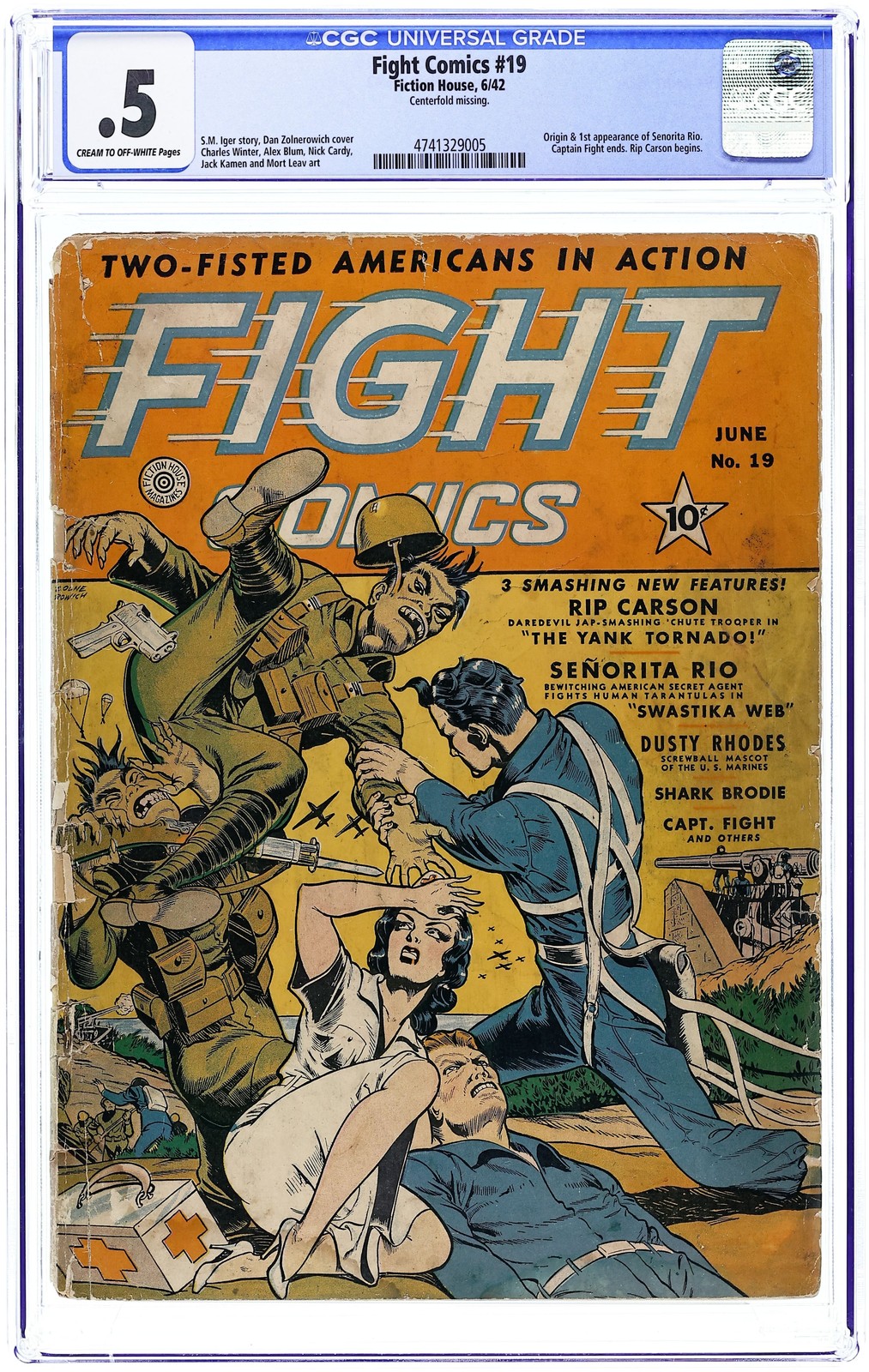 Fight Comics #19 CGC 0.5 1942 4741329005