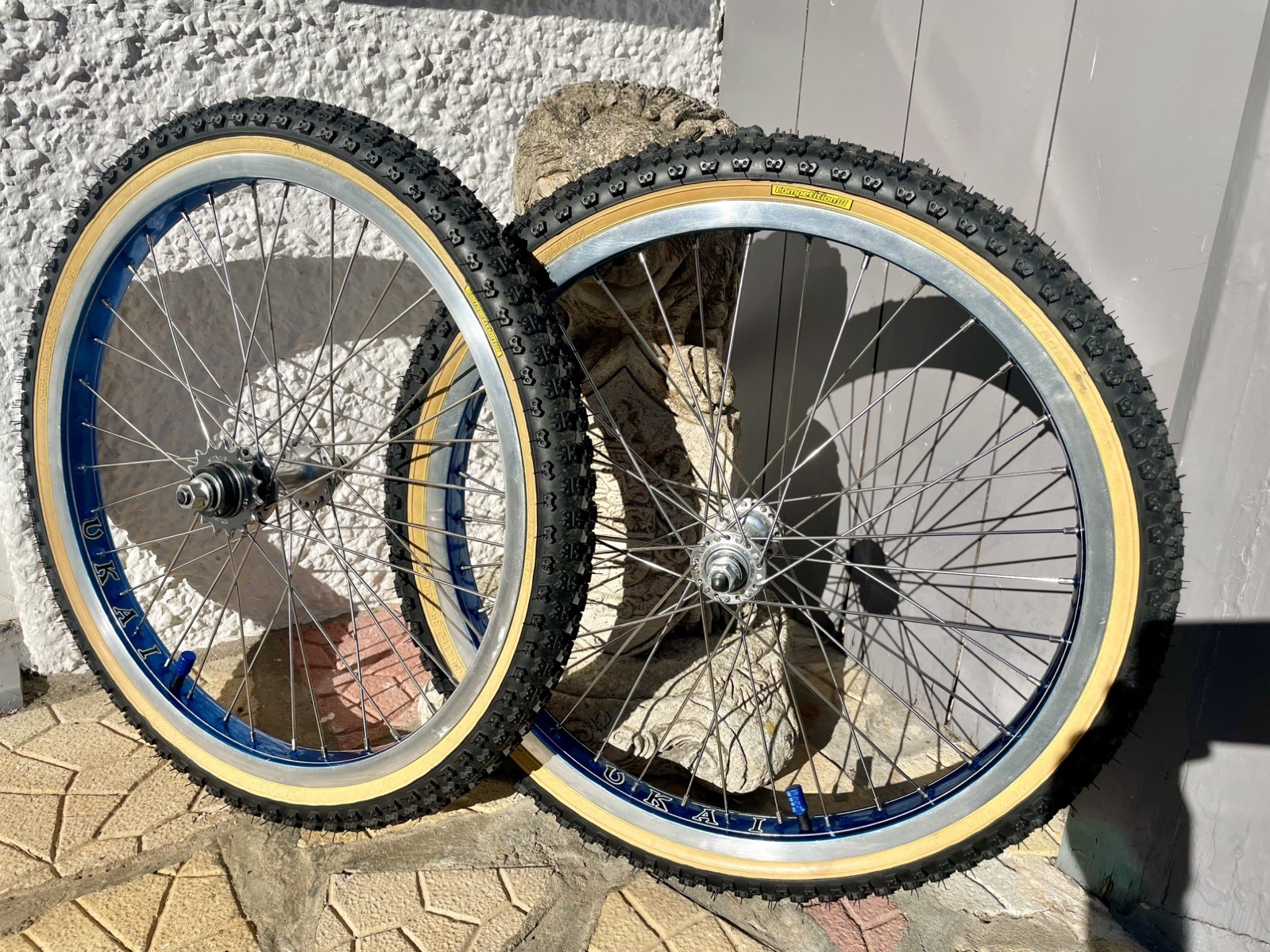 80’s BMX Blue UKAI Speedlines Shimano Hubs, Superb OG condition Very Rare Rims 80’s BMX Blue UKAI Speedlines Shimano Hubs, Superb OG condition Very Rare Rims