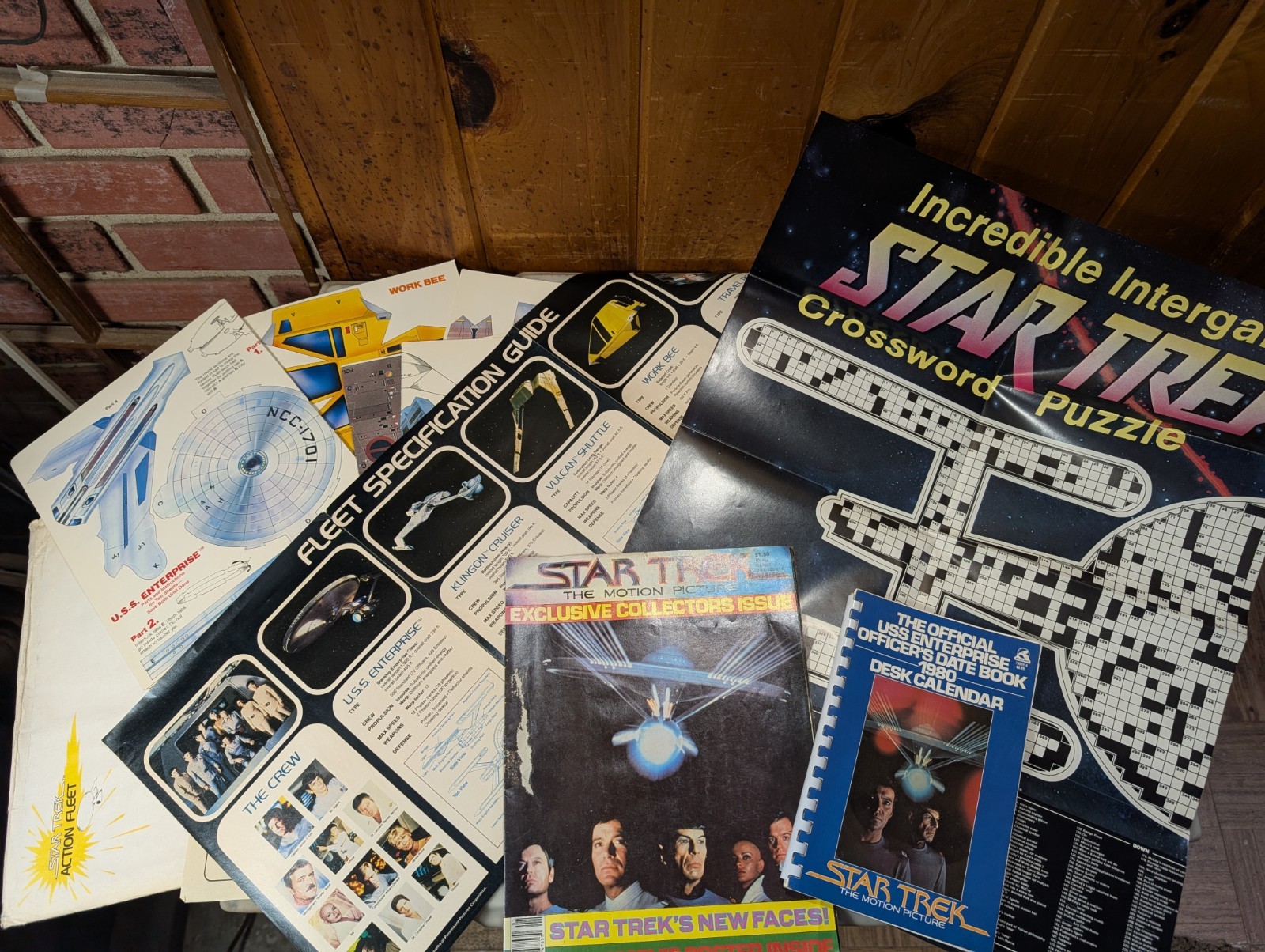 Vintage Star Trek Lot - Action Fleet 1979 - Motion Picture Poster - Enterprise 