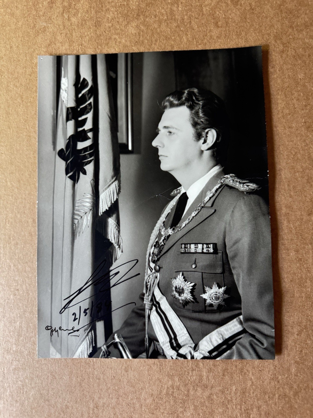 1980-Circa Royal Family Autographed Photo +Crown Prince Leka of Albania +Rare.
