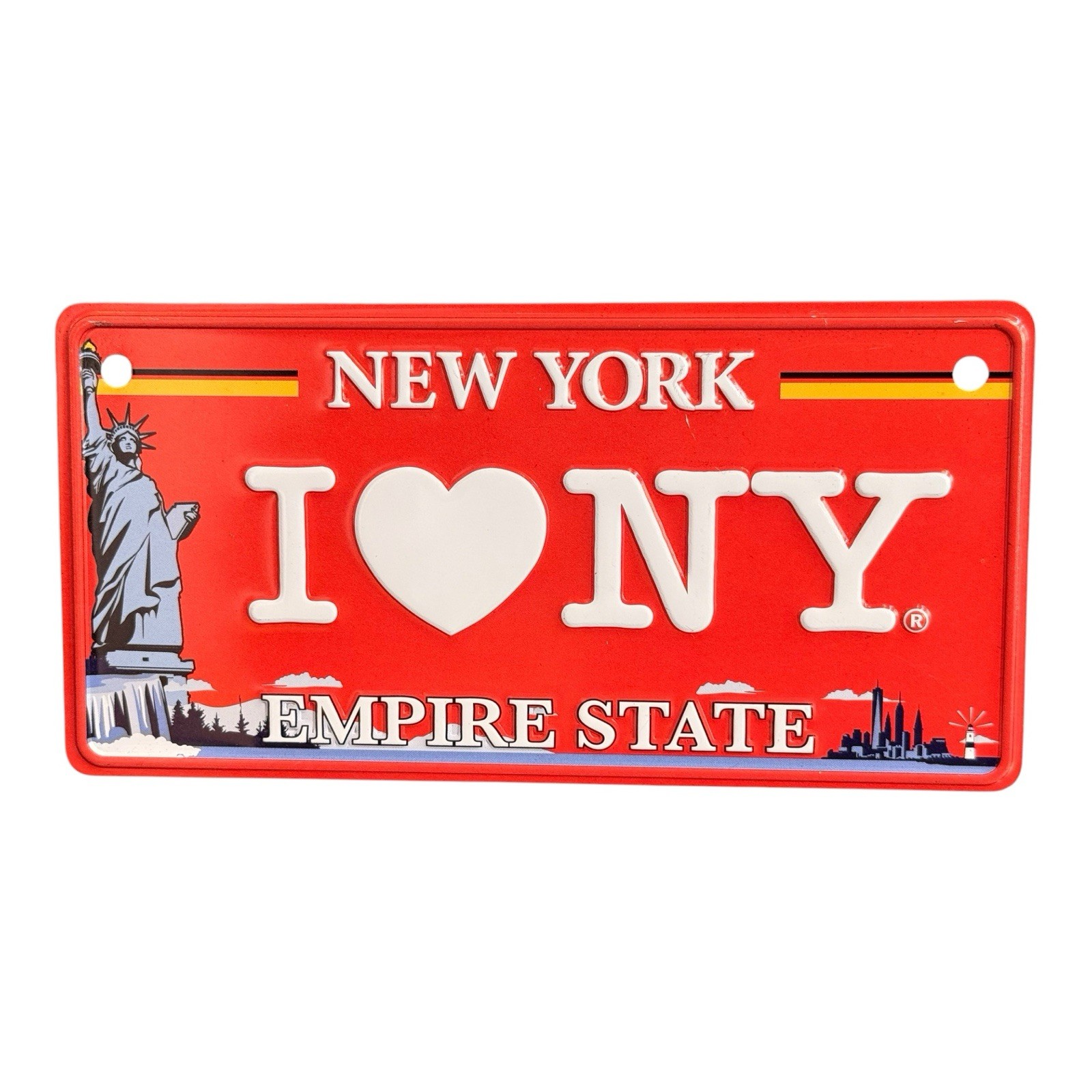 I Love NY New York Metal License Plate Sign Empire State Souvenir Decor