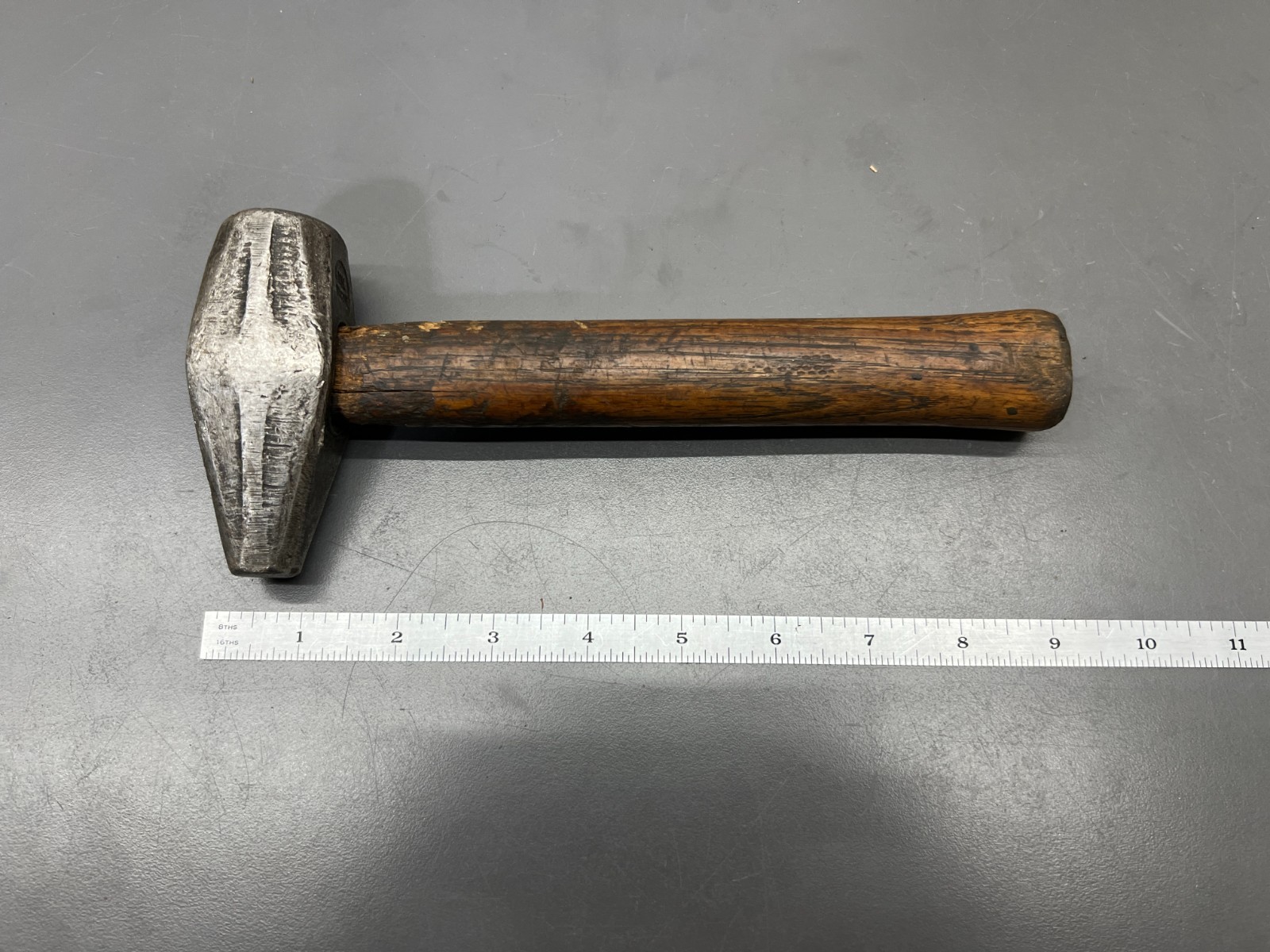 (H1) VINTAGE BELL SYSTEM LINESMAN TAPERED PEEN BLACKSMITH HAMMER - VGC - USA