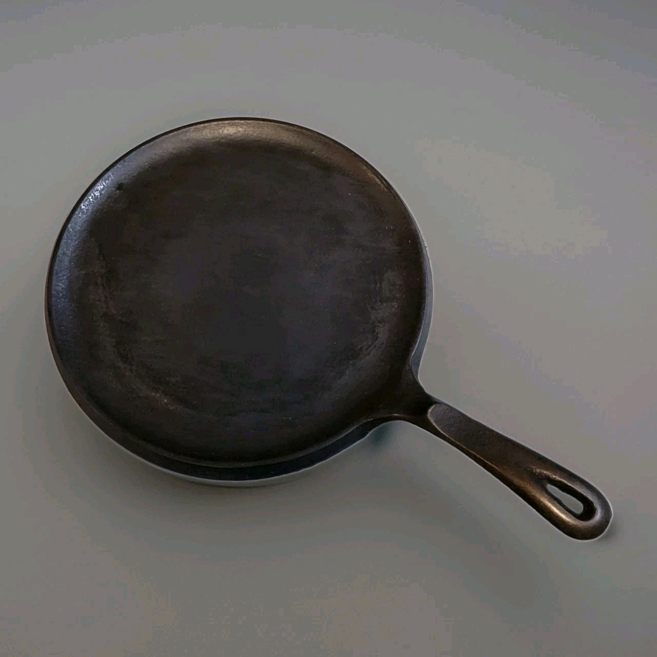 Wagner\'s 1891 Original Cast Iron Griddle Pan W/Handle Vintage 