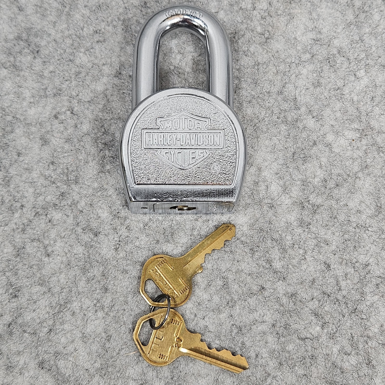 Harley Davidson Vintage Limited Edition Padlock Master Lock #220 with 2 Keys