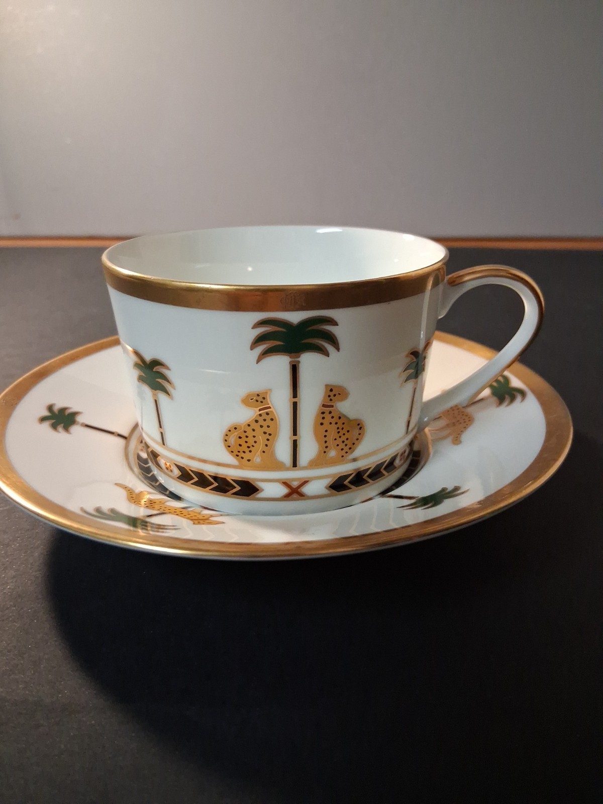 Christian Dior Casablanca Cup & Saucer Never Used Mint Condition 