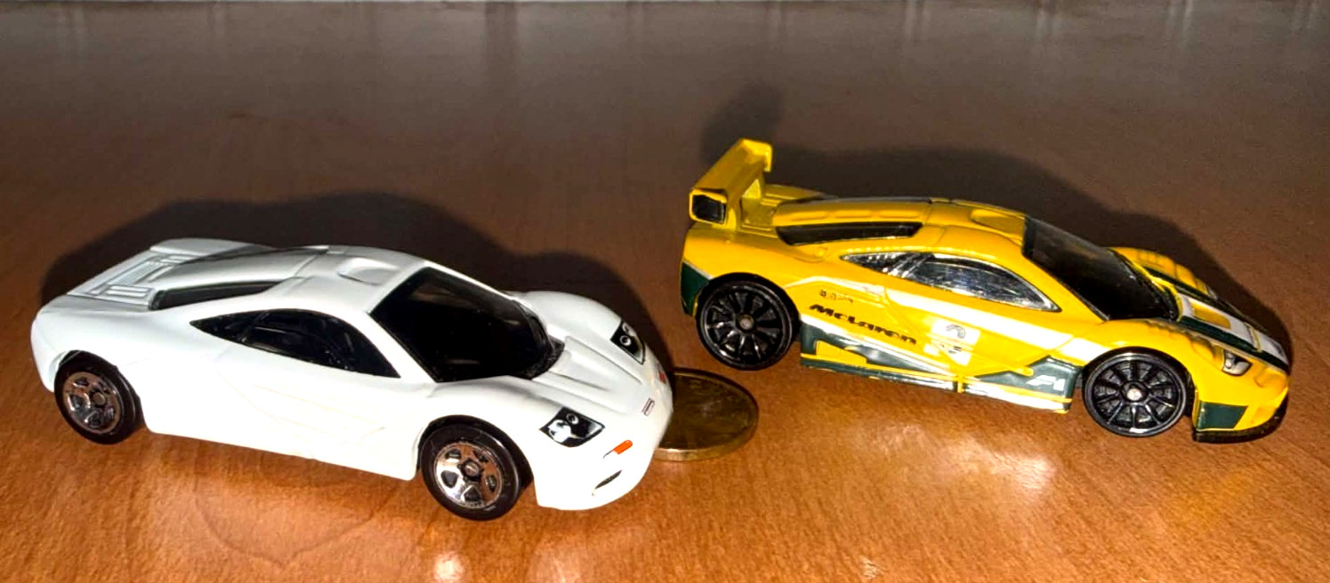 2x Hot Wheels Exclusive Lot Mclaren F1 GTR LM GT Best Buy White & Kroger Yellow 2x Hot Wheels Exclusive Lot Mclaren F1 GTR LM GT Best Buy White & Kroger Yellow