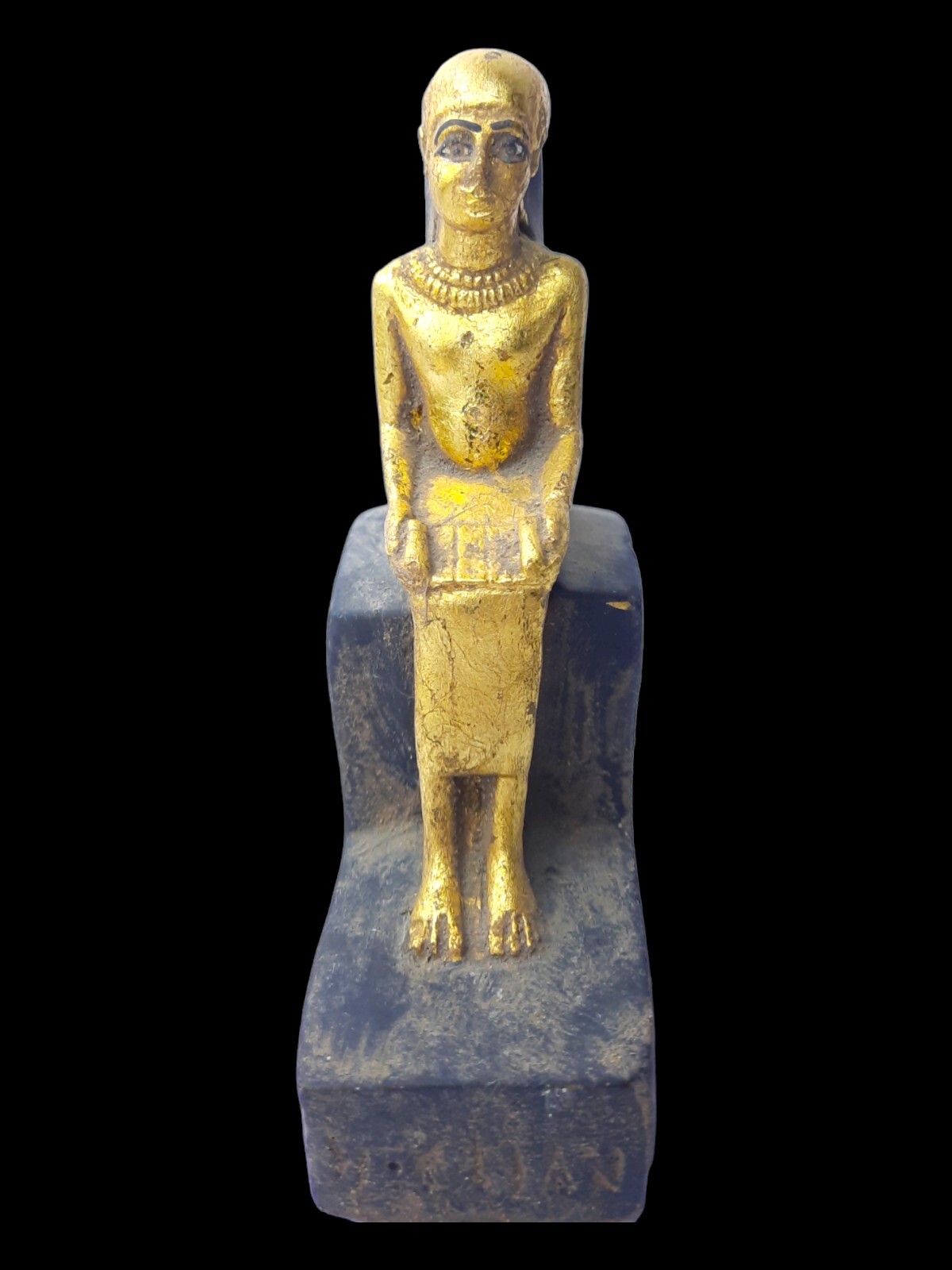 RARE ANTIQUE ANCIENT EGYPTIAN Statue God Imhotep Open Book Scientist 2675 Bc