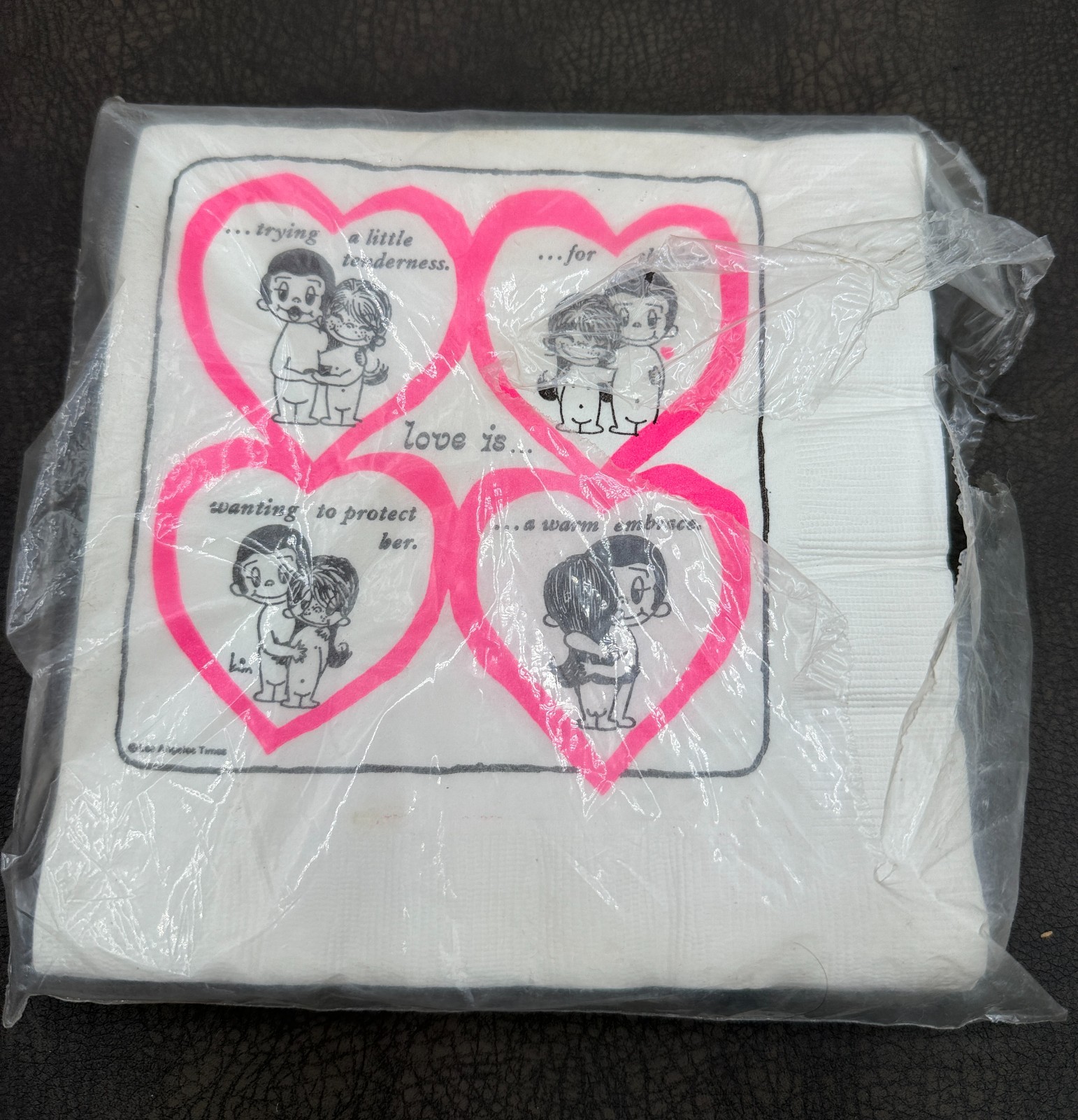 Vtg 1970's Kim Casali Love Is... Opened Pack Paper Luncheon Napkins Vtg 1970's Kim Casali Love Is... Opened Pack Paper Luncheon Napkins