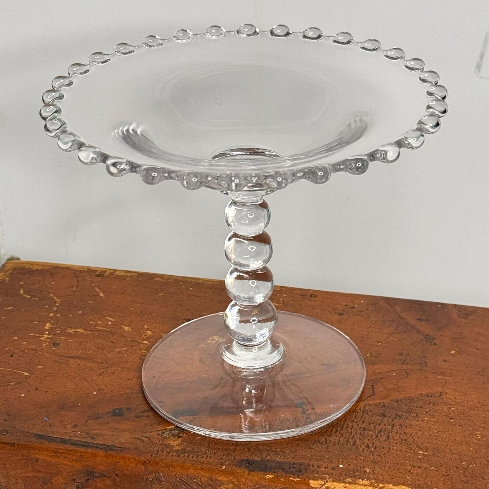 Imperial Glass Round Candlewick Compote