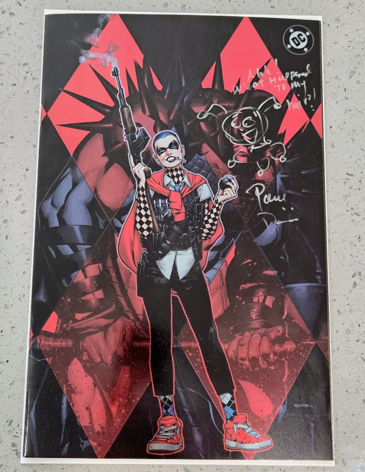 Absolute Batman #22 SDCC Felix Comic Art Exclusive Foil Sook - PAUL DINI SIGNED 