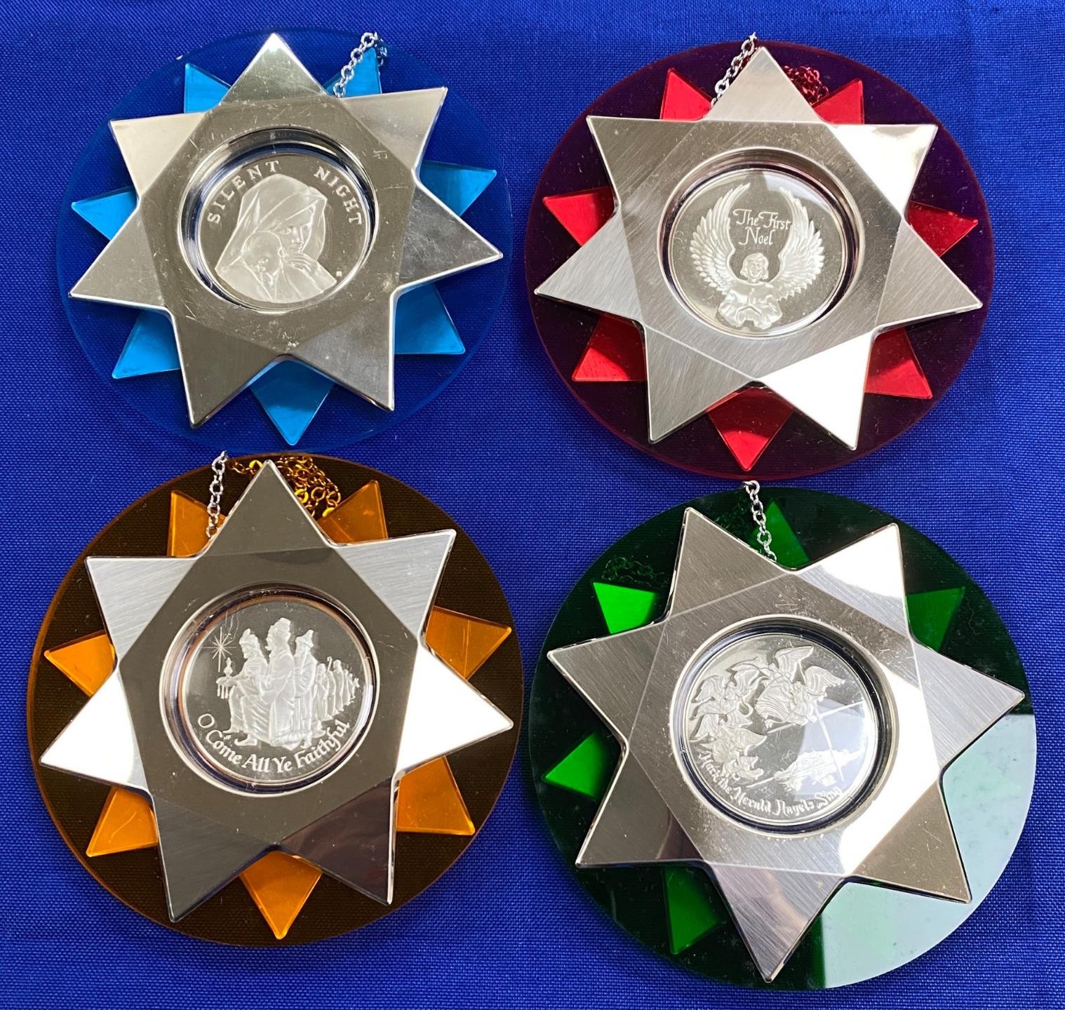 Franklin Mint Sterling Silver Christmas Ornaments 4