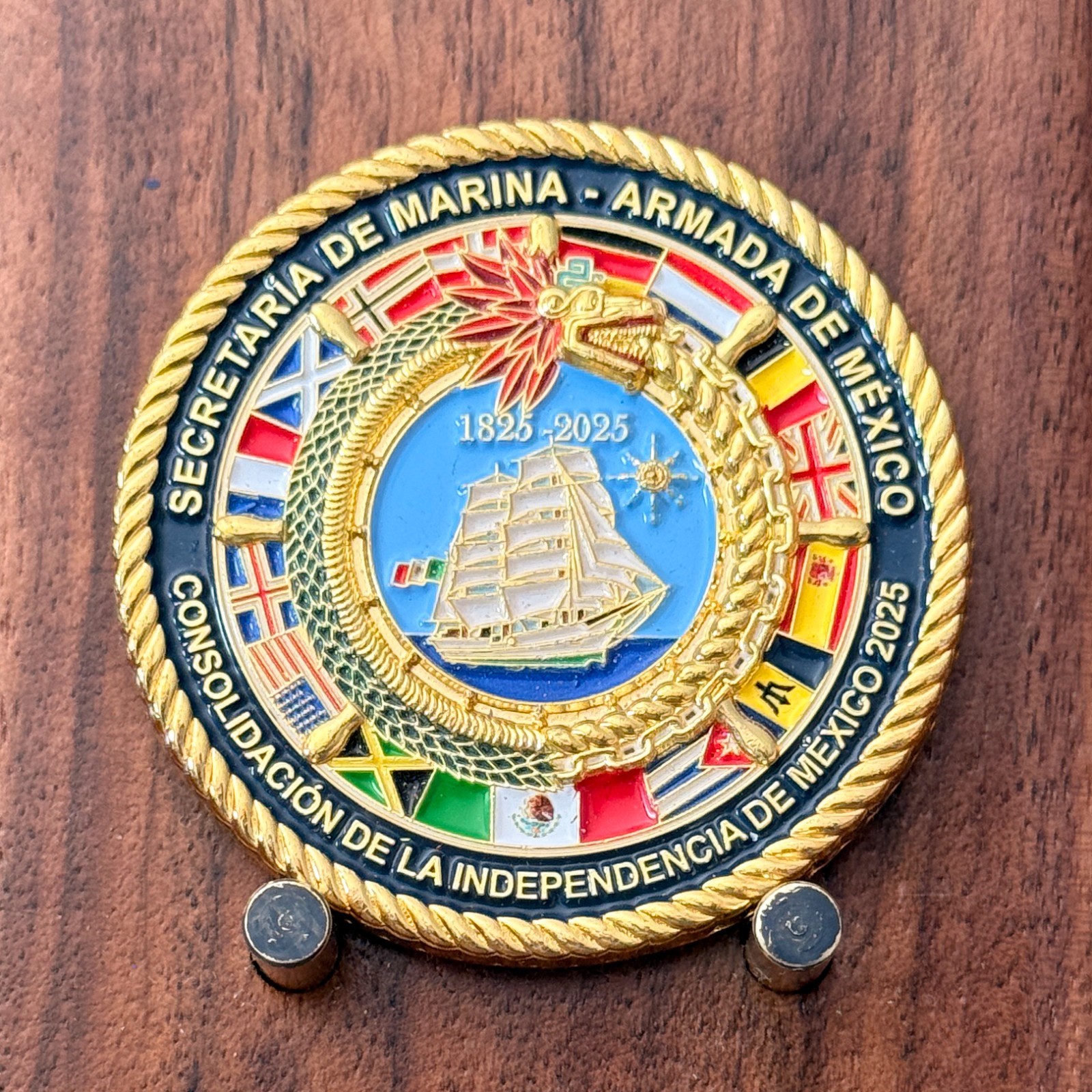 Mexican Navy Armada de Mexico 200th Anniversary Challenge Coin  M#28