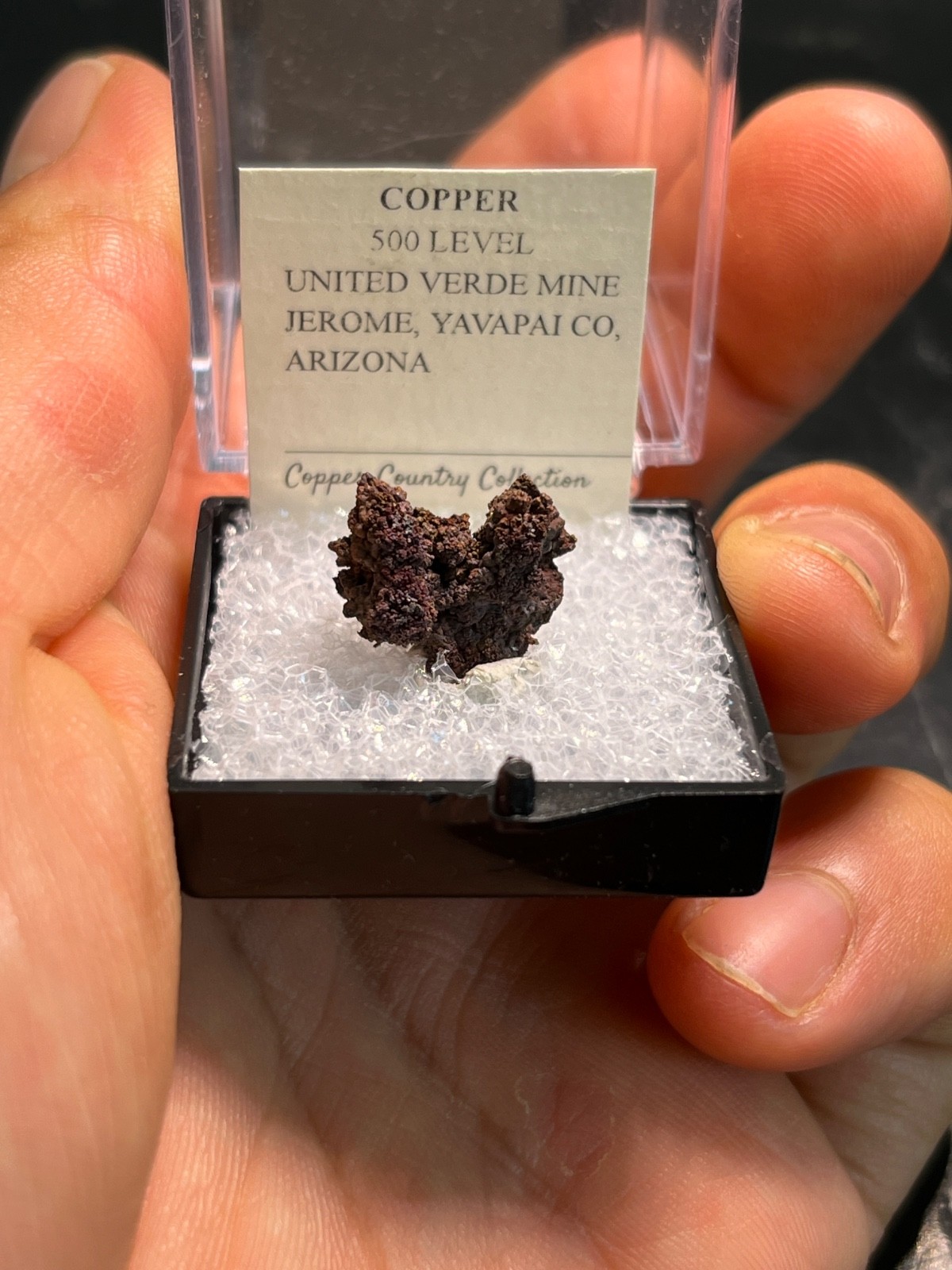 Native Copper, JEROME, United Verde Mine, Yavapai County, AZ Native Copper, JEROME, United Verde Mine, Yavapai County, AZ