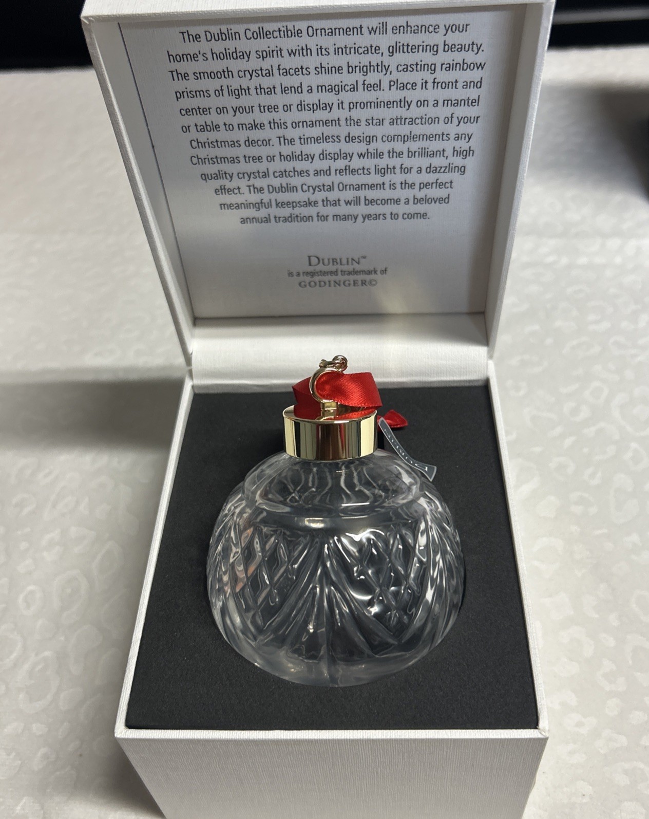 DUBLIN COLLECTIBLE CRYSTAL ORNAMENT 2024 With BOX DUBLIN COLLECTIBLE CRYSTAL ORNAMENT 2024 With BOX