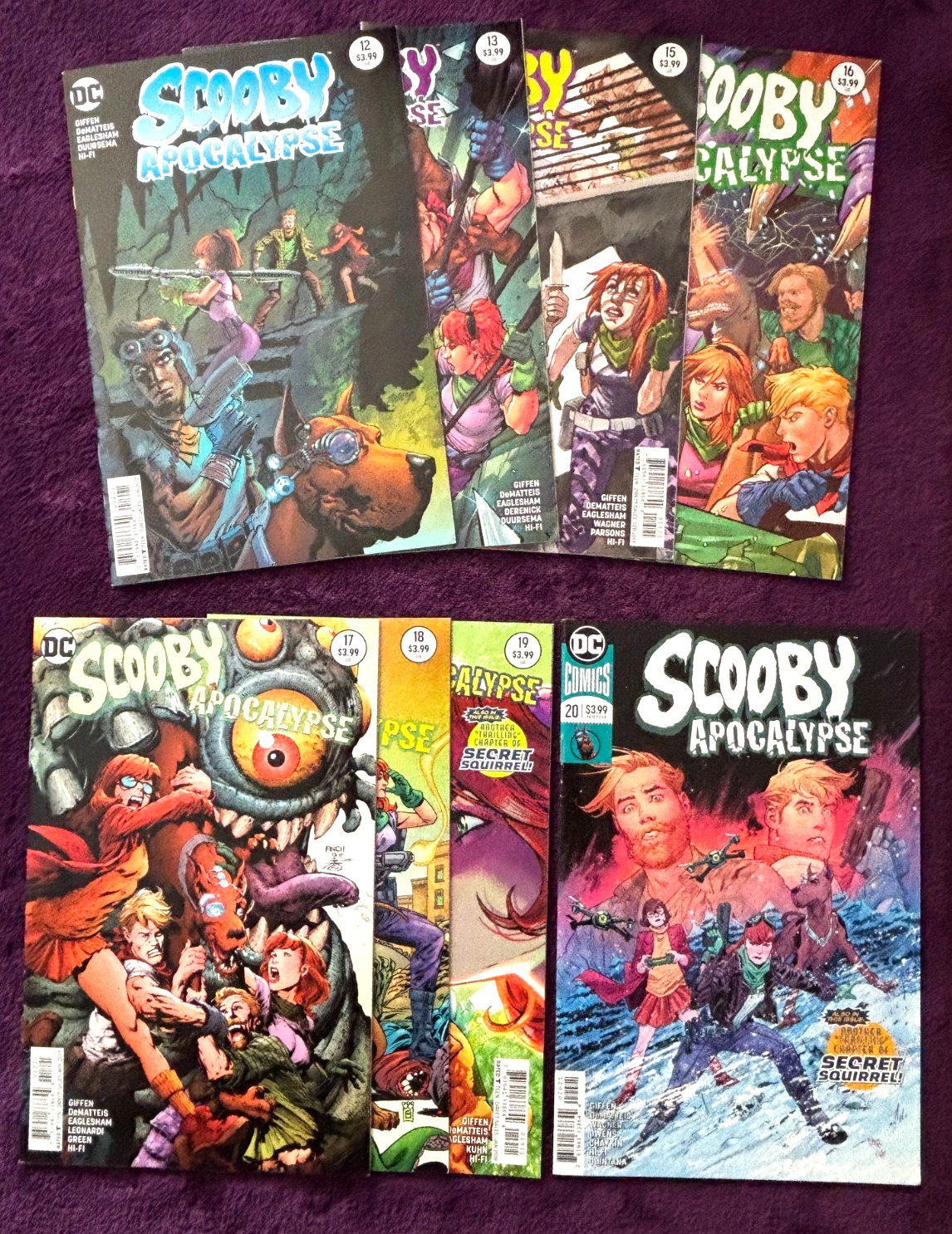 Scooby Apocalypse # 12 13 15 16 17 18 19 20 (2017 DC) Lot of 8 Hi Grade NM-