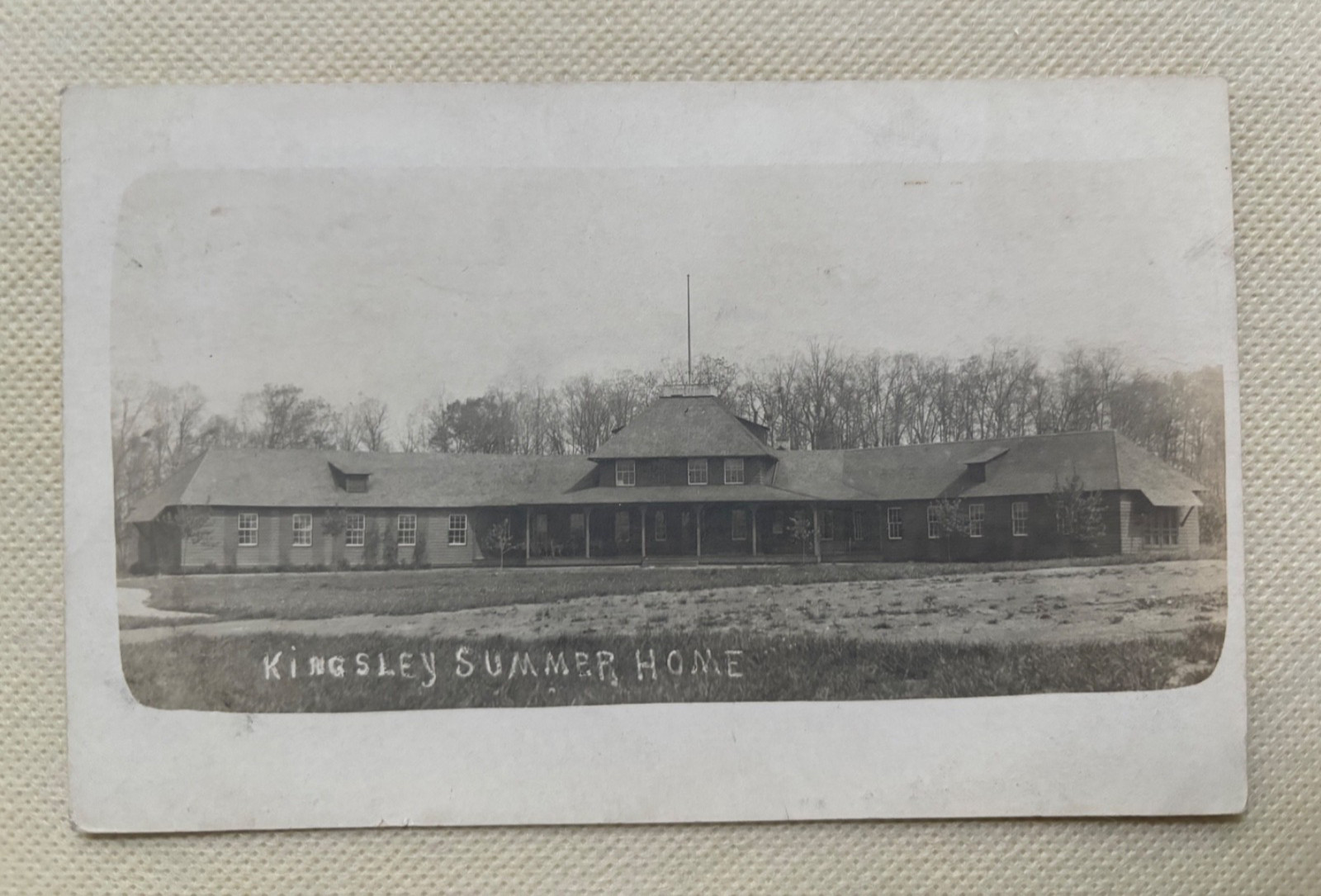 Valencia PA RPPC Kingsley Summer Home Fresh Air Camp Antique Postcard 1910 Valencia PA RPPC Kingsley Summer Home Fresh Air Camp Antique Postcard 1910