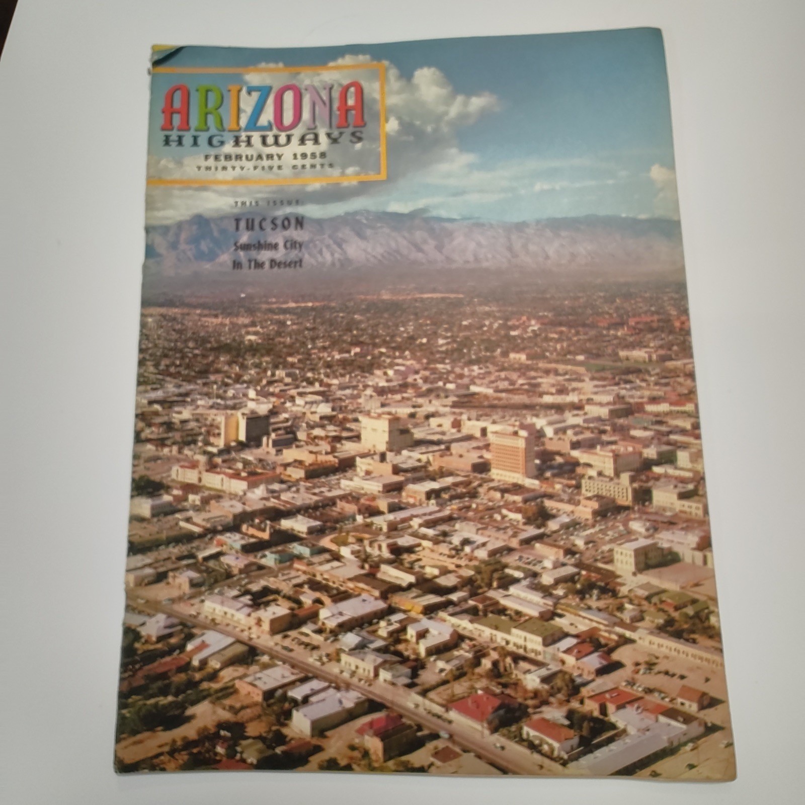 Arizona Highways George M Avey 1958 Tucson Pictorial Map Vintage Arizona Highways George M Avey 1958 Tucson Pictorial Map Vintage
